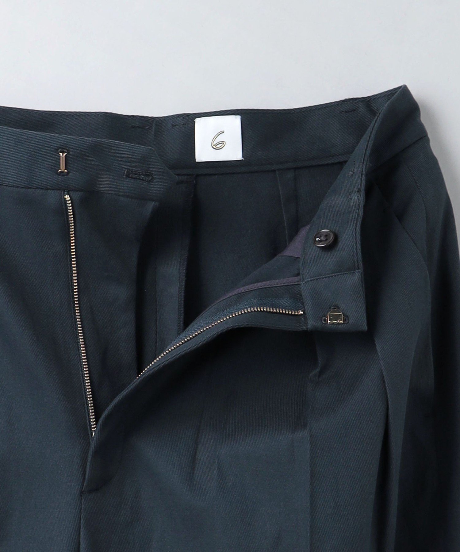 ６ロク　ベルベットネイビーラインパンツ 6 (ROKU) - 6(ROKU) ライン パンツ ネイビー Mの通販 by ちーさん