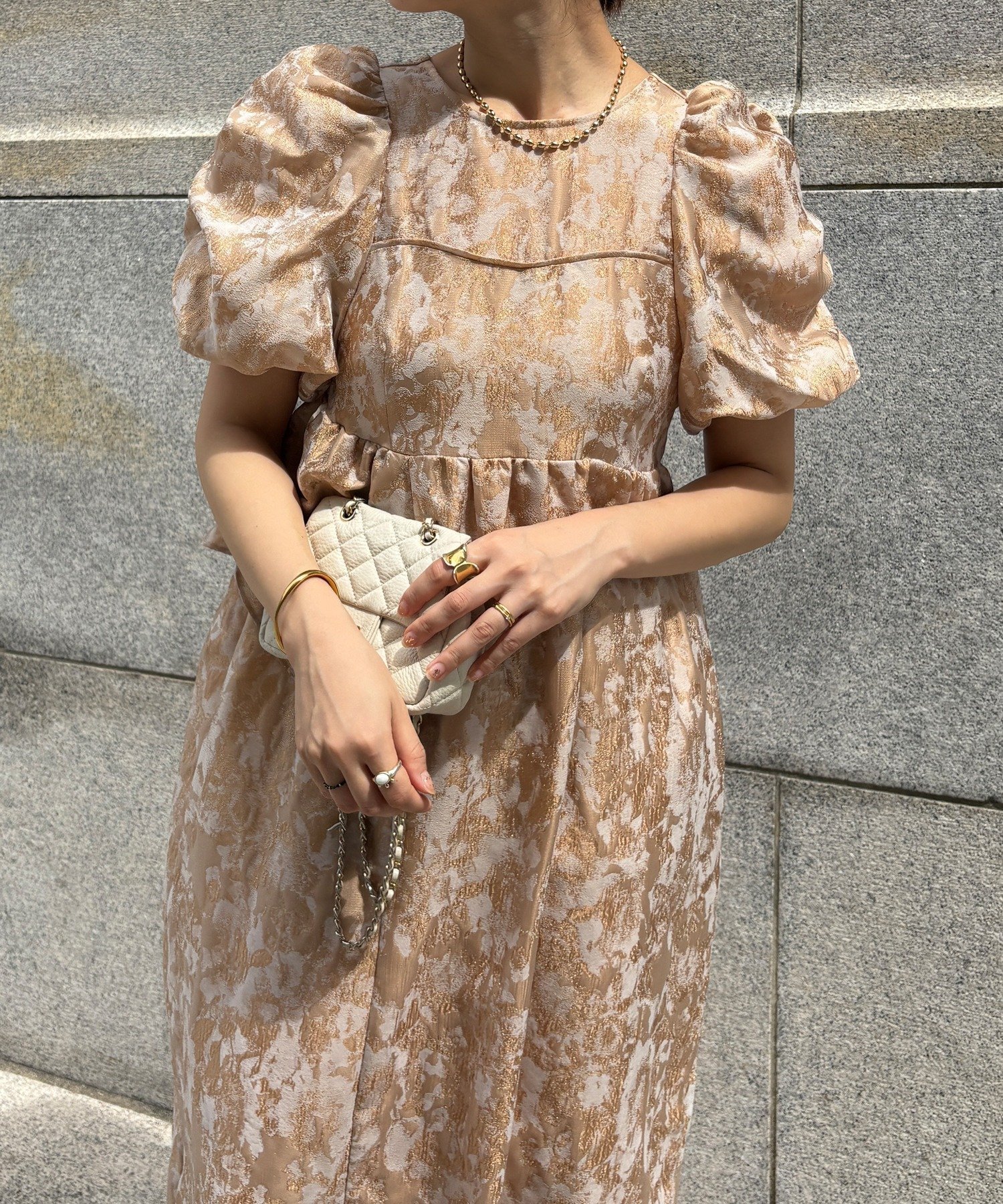 DOUDOU｜【オケージョン対応】【WEB限定】ジャガードドレス | Rakuten