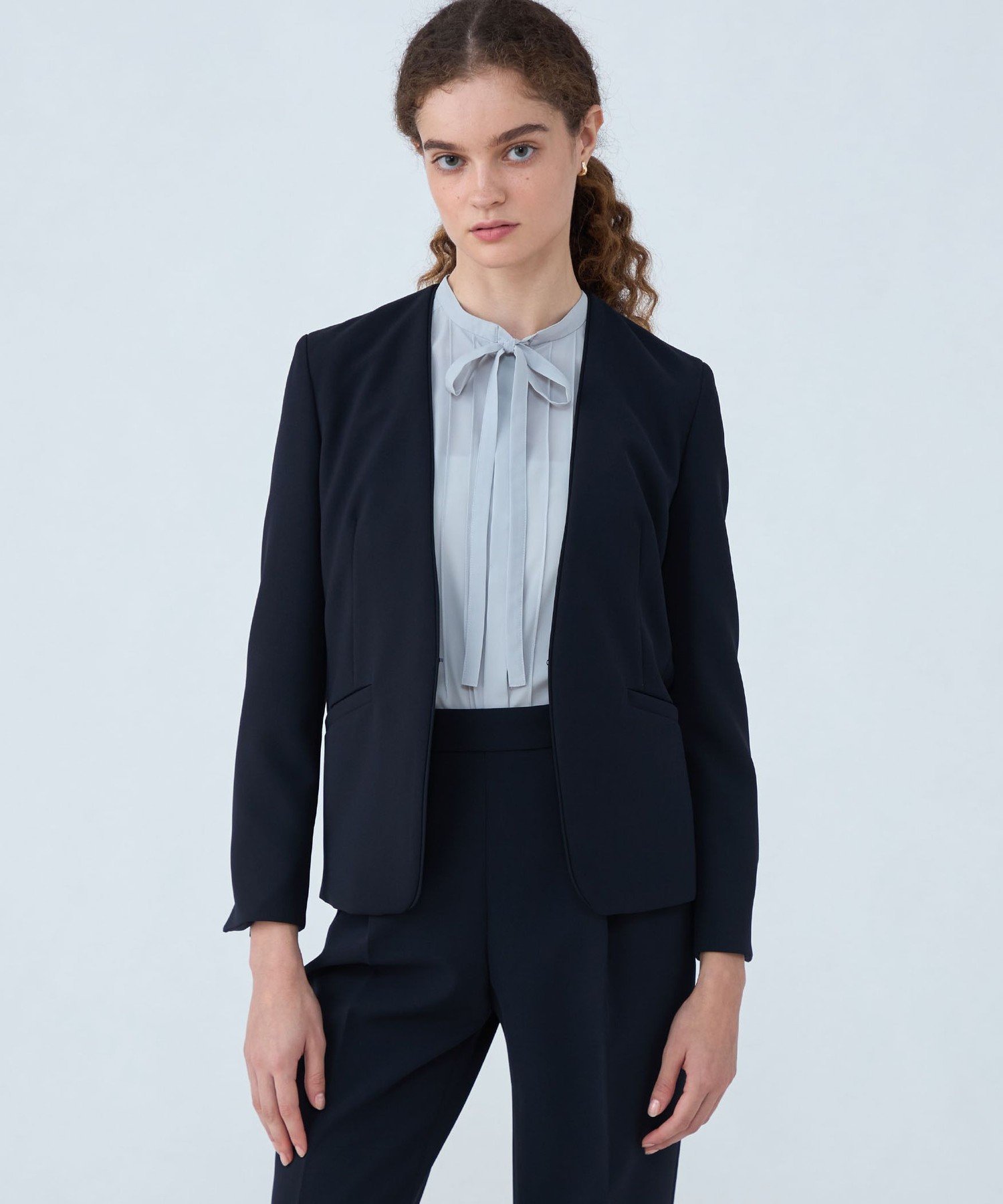 TOMORROWLAND｜ドライダブルクロス ノーカラージャケット | Rakuten