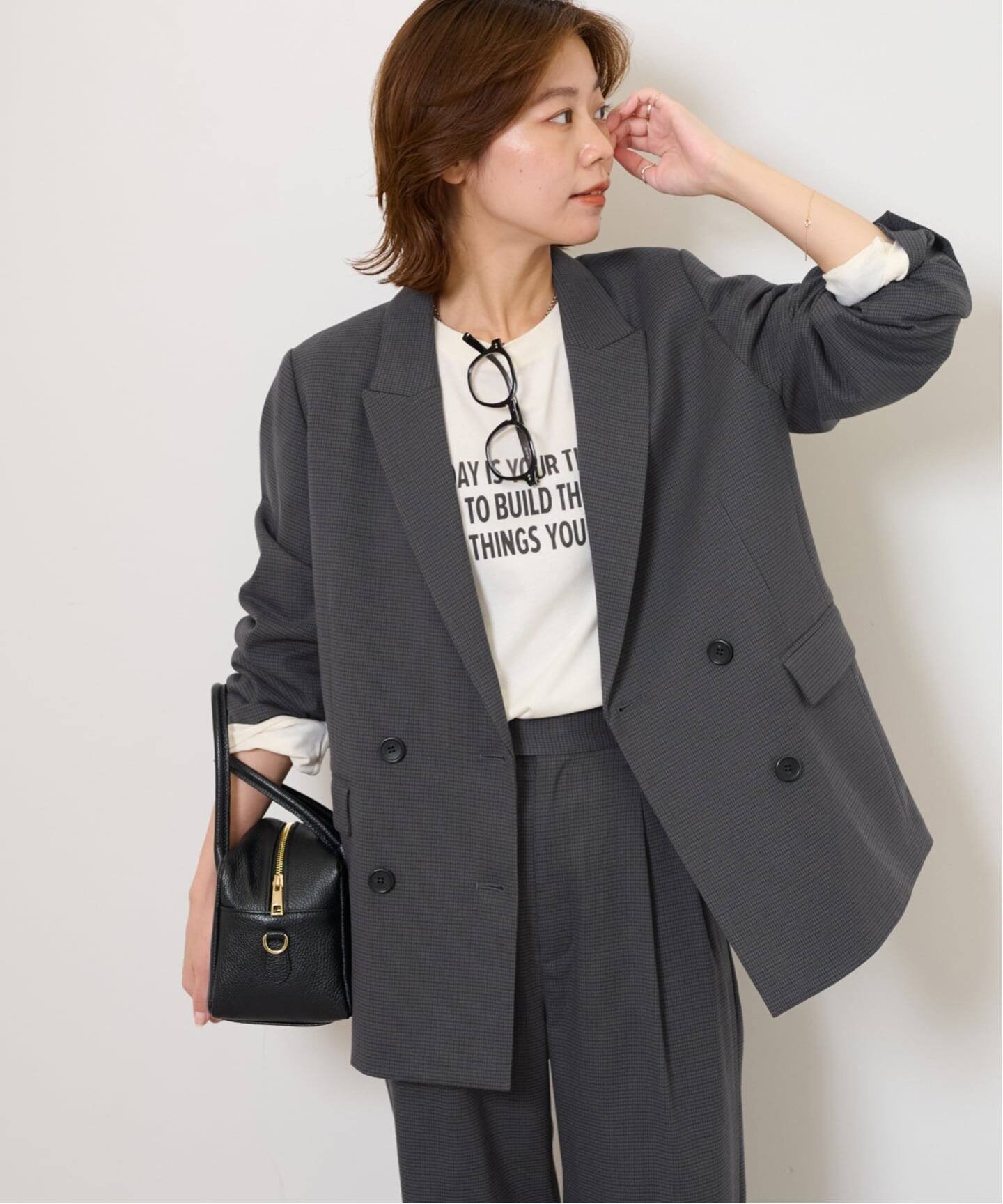 JOURNAL STANDARD relume｜ダブルフロントチェックジャケット