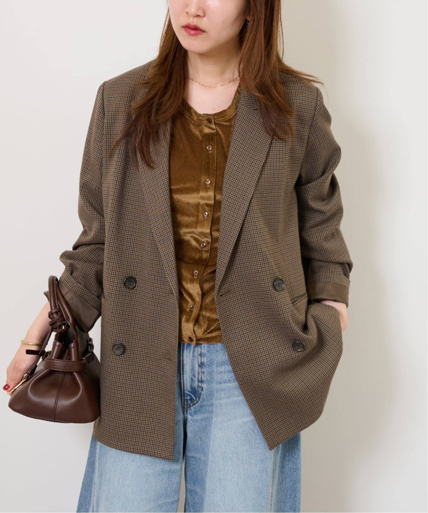 JOURNAL STANDARD relume｜ダブルフロントチェックジャケット