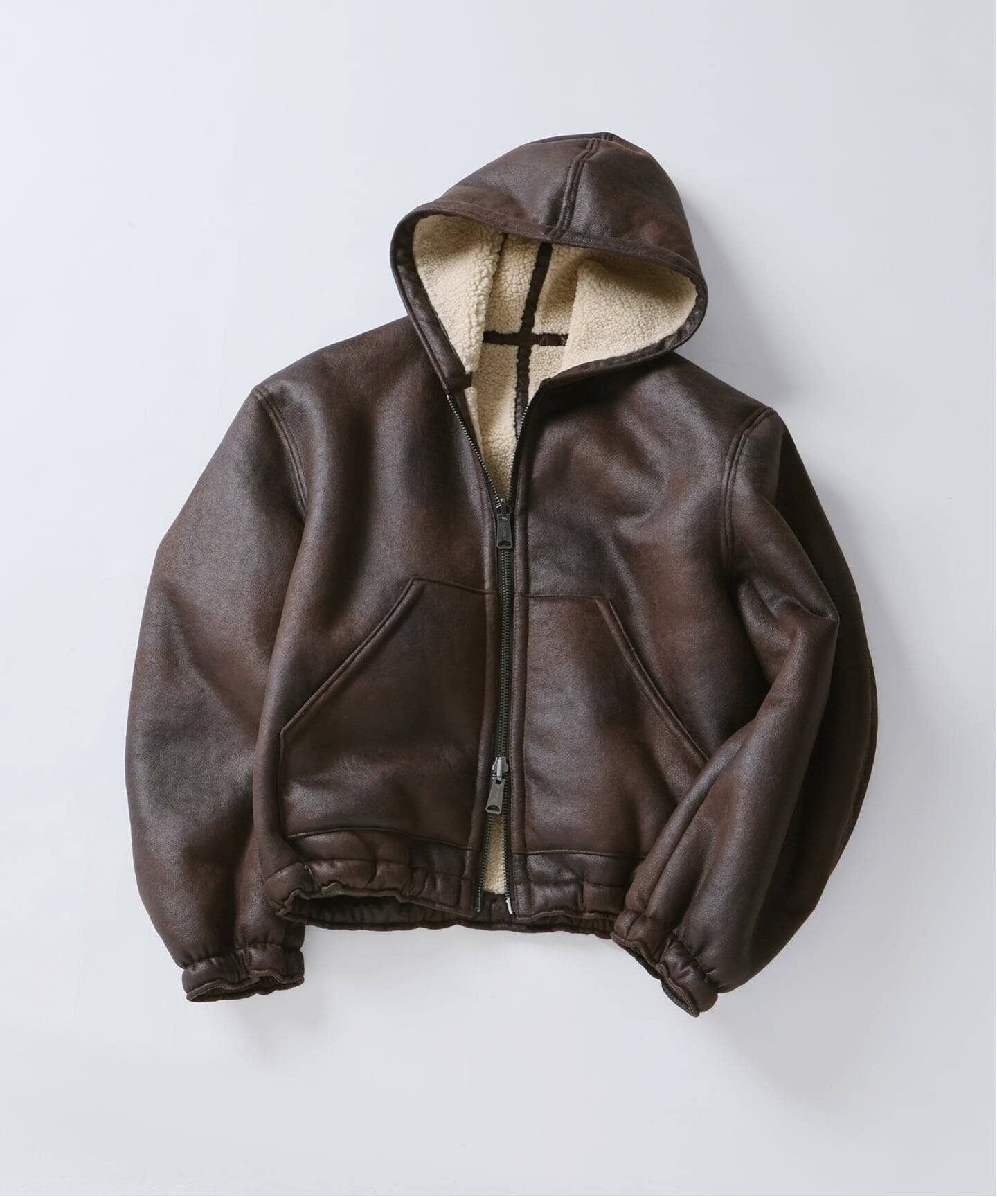 JOURNAL STANDARD relume｜フェイクムートン リバーシブル フーディ