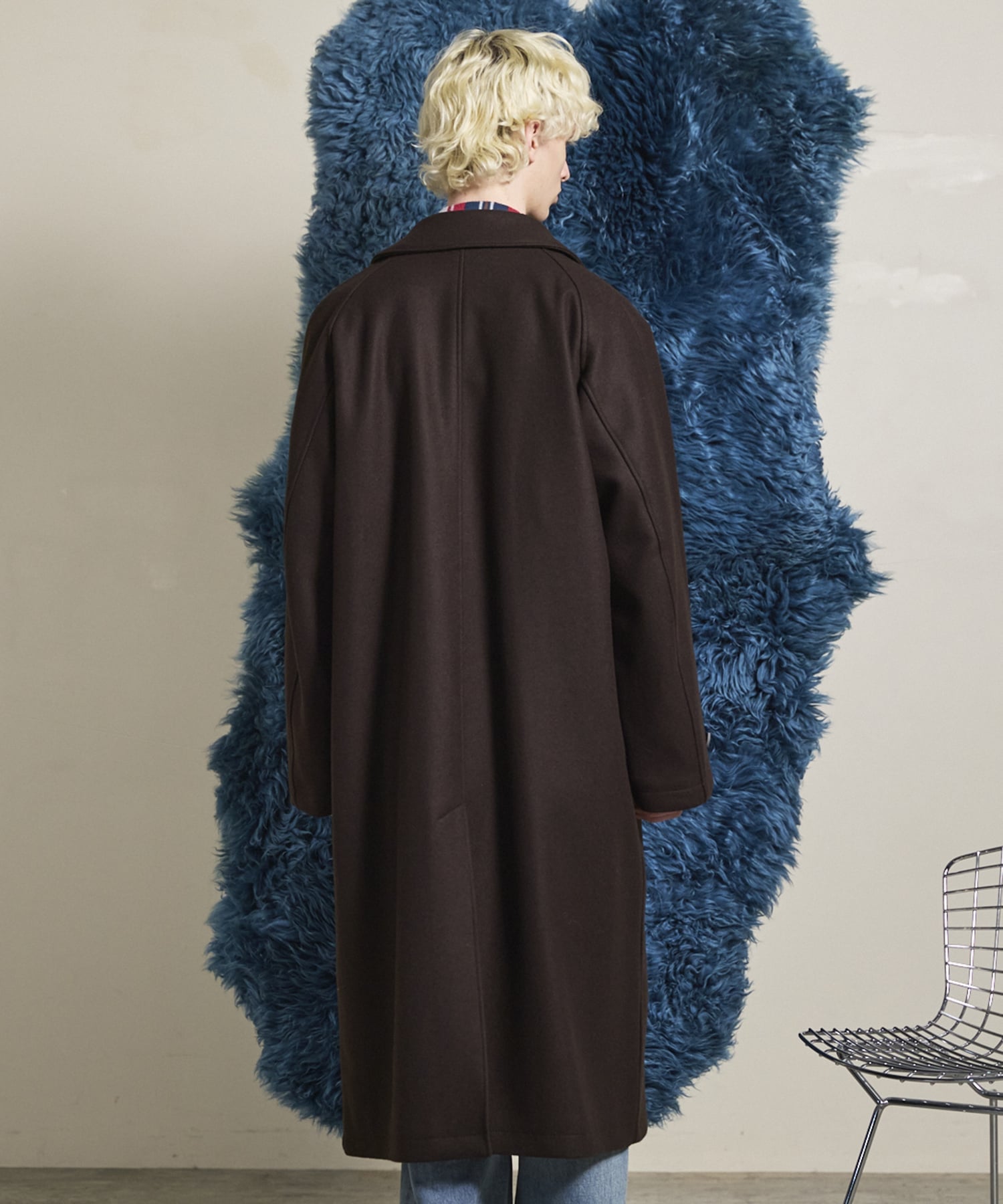 MAISON SPECIAL｜Super140s Prime-Over Melton Balmachan Coat