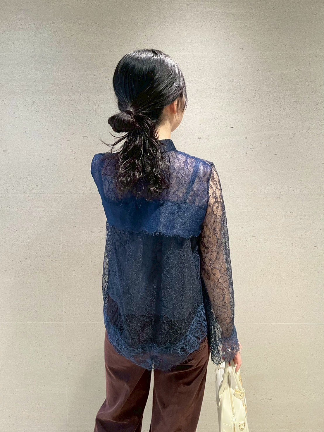 LILY BROWN｜レースチャイナブラウス | Rakuten Fashion(楽天