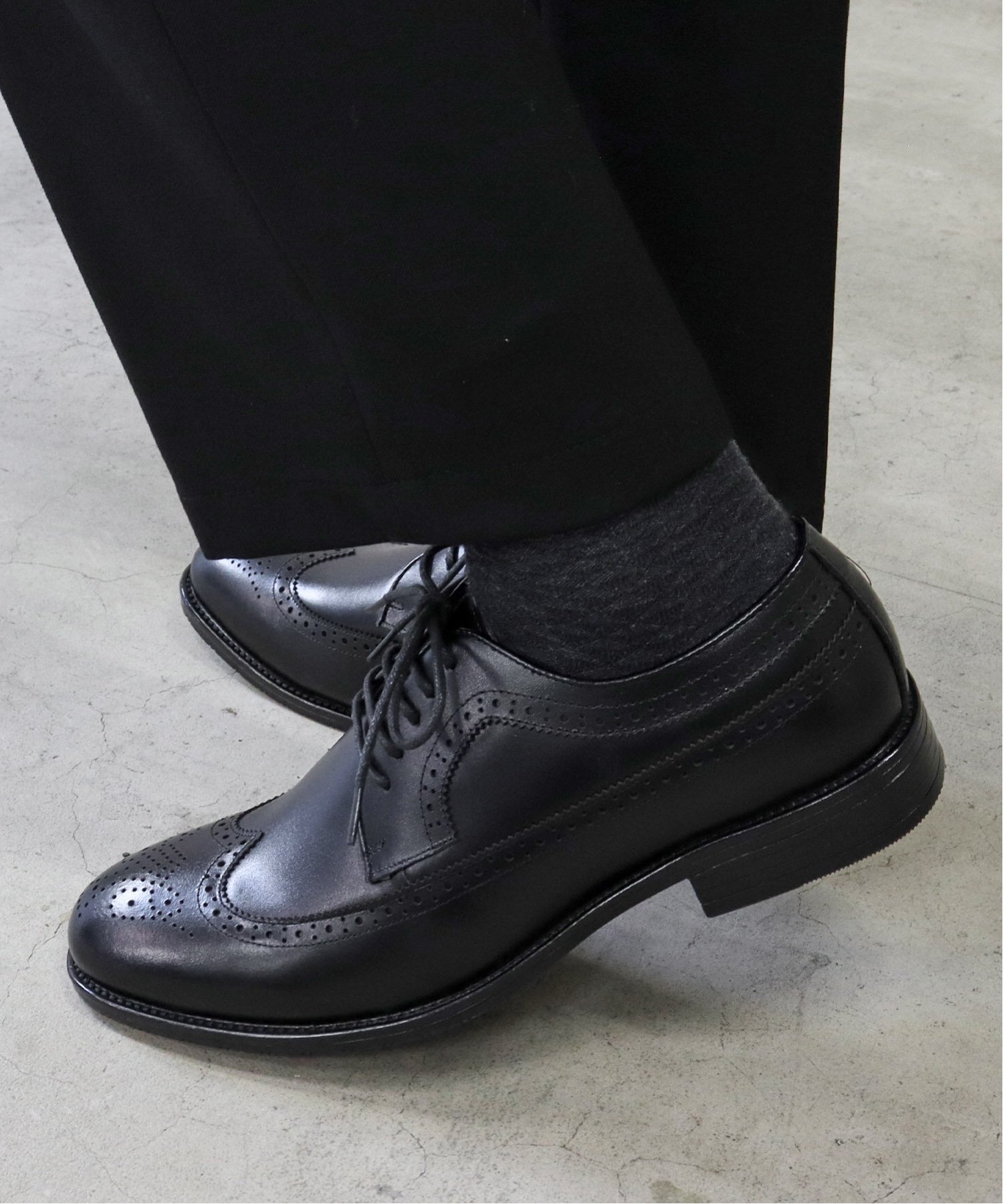 SFW｜【本革】メンズ ビジネス オフィスカジュアル 外羽根ウィング