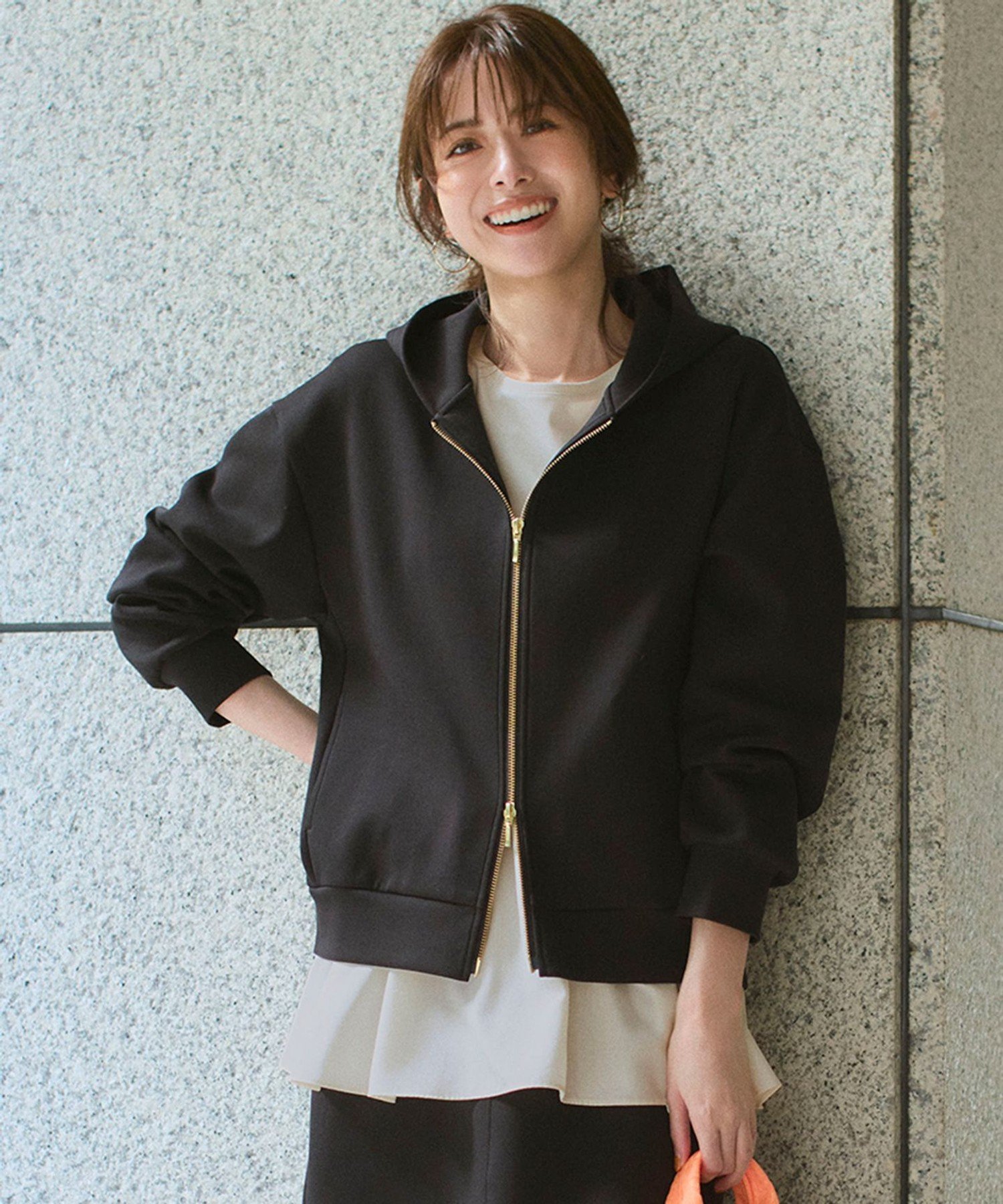 23区｜【洗える】コットンエアーダンボール コクーン フーディー