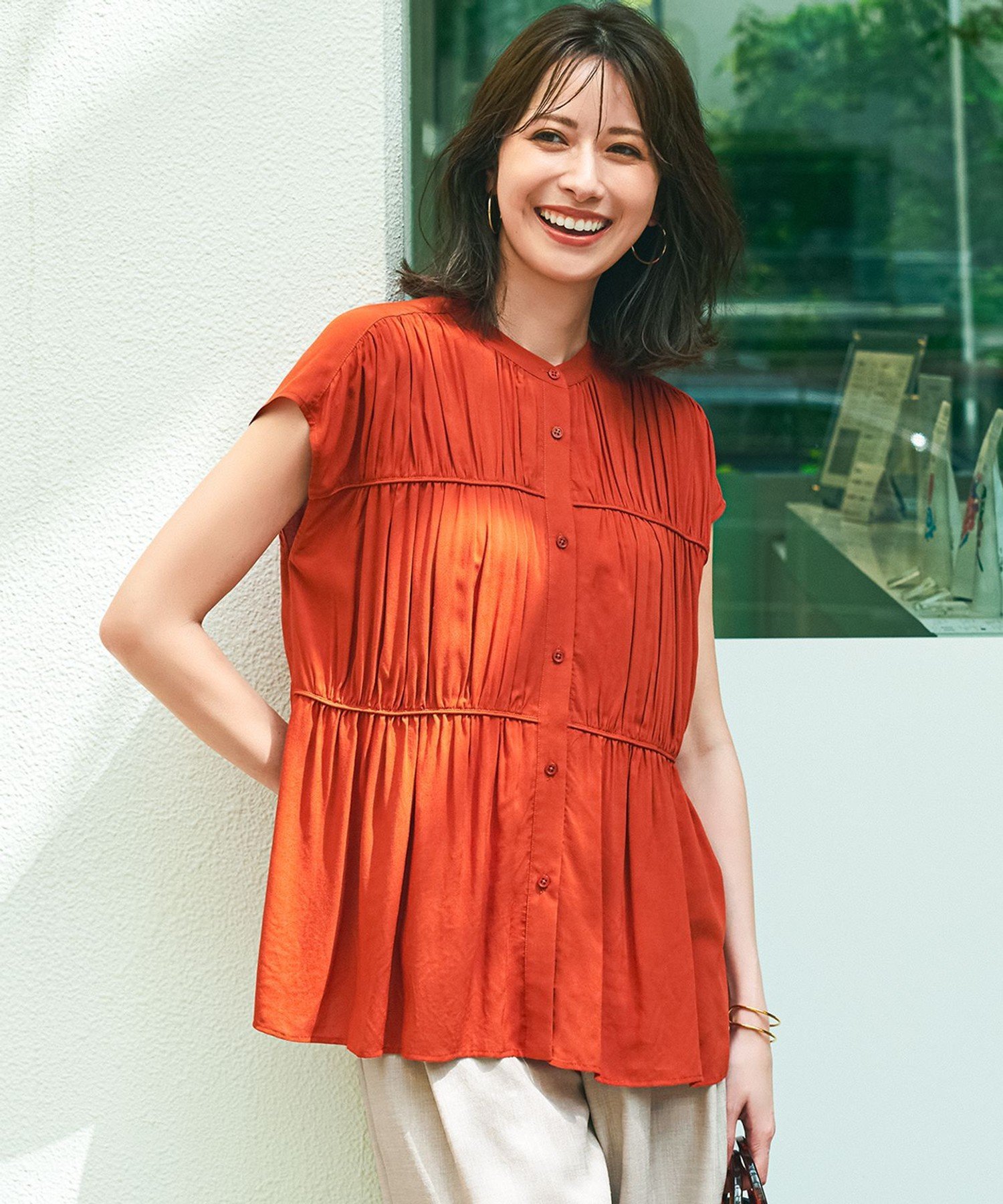 楽天市場】23区（袖の長さ半袖）（シャツ・ブラウス｜トップス