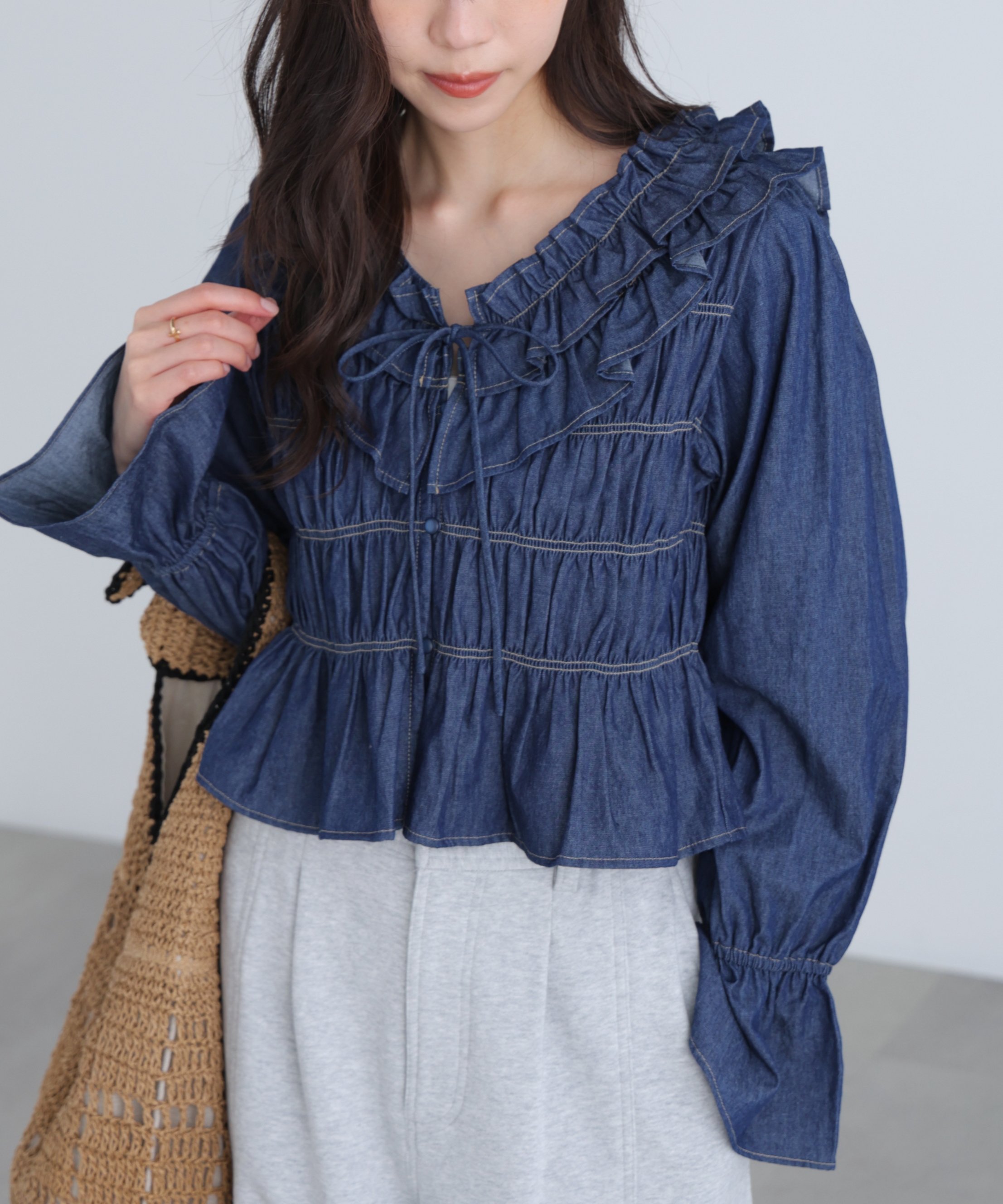 FREE'S MART｜アソート前後2wayフリルブラウス | Rakuten Fashion(楽天