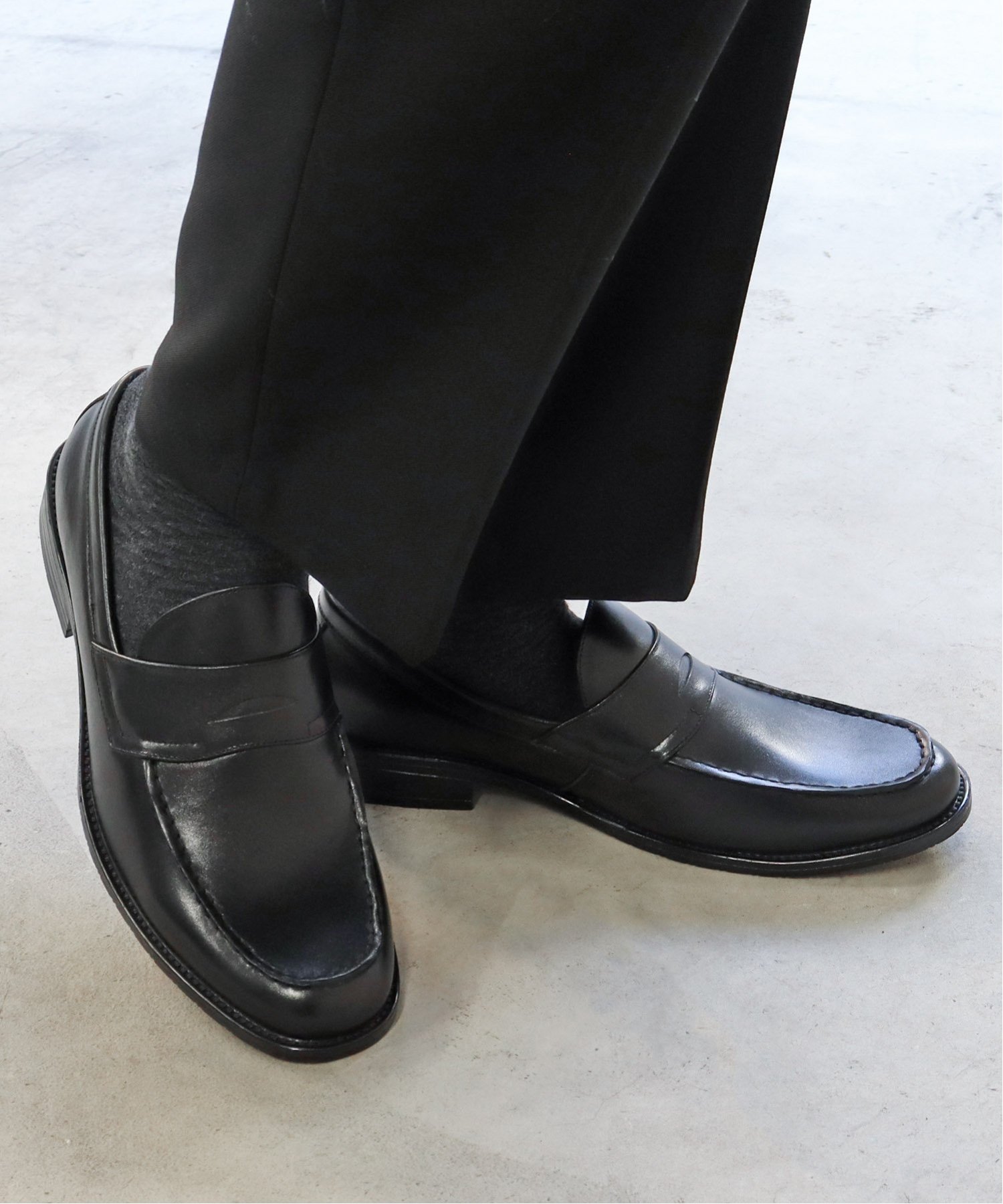 SFW｜【本革】メンズ ビジネス オフィスカジュアル コインローファー