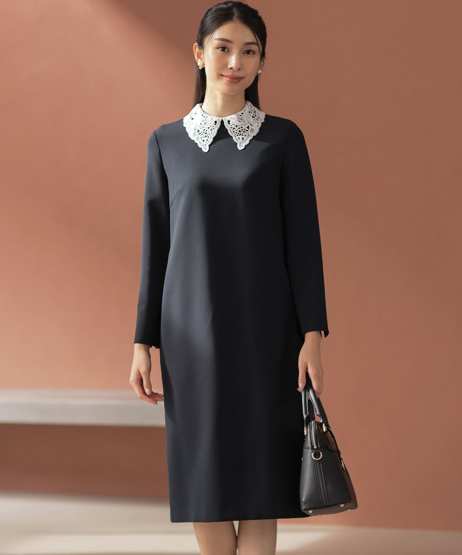 組曲｜【KUMIKYOKU NAVY】コンフォータブルドレープ レース襟