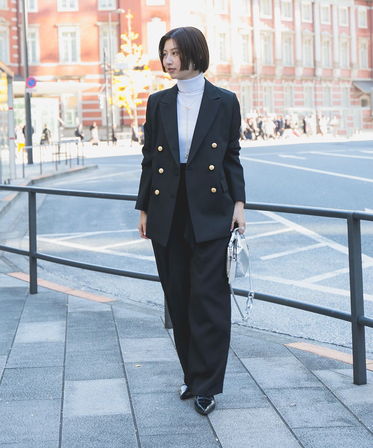 Demi-Luxe BEAMS｜【ロングセラー】ドライギャバジン 6ボタン ダブル