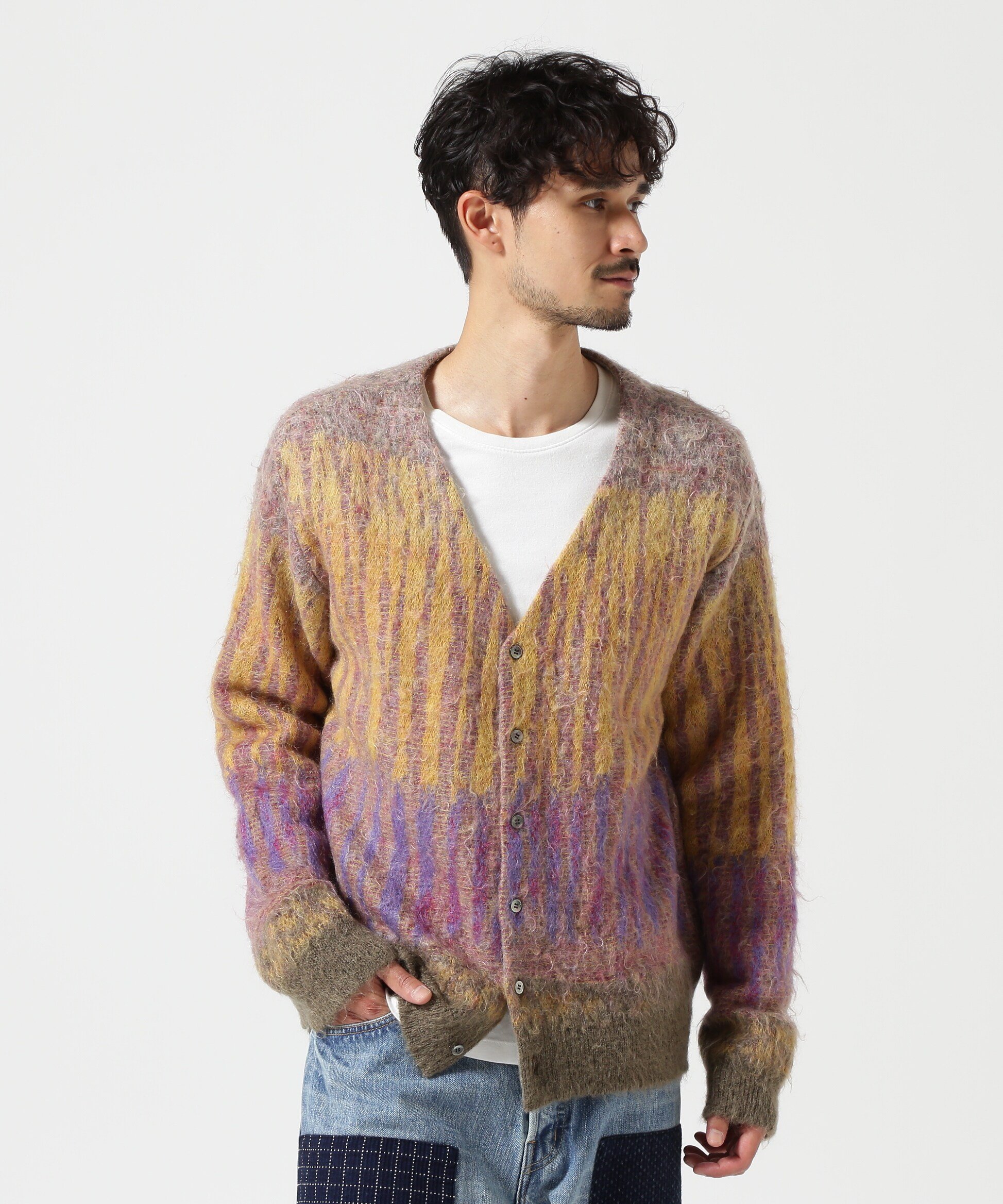 GARDEN TOKYO｜YOKE/ヨーク/KID MOHAIR WOOL BRUSHED TREE JAQUARD