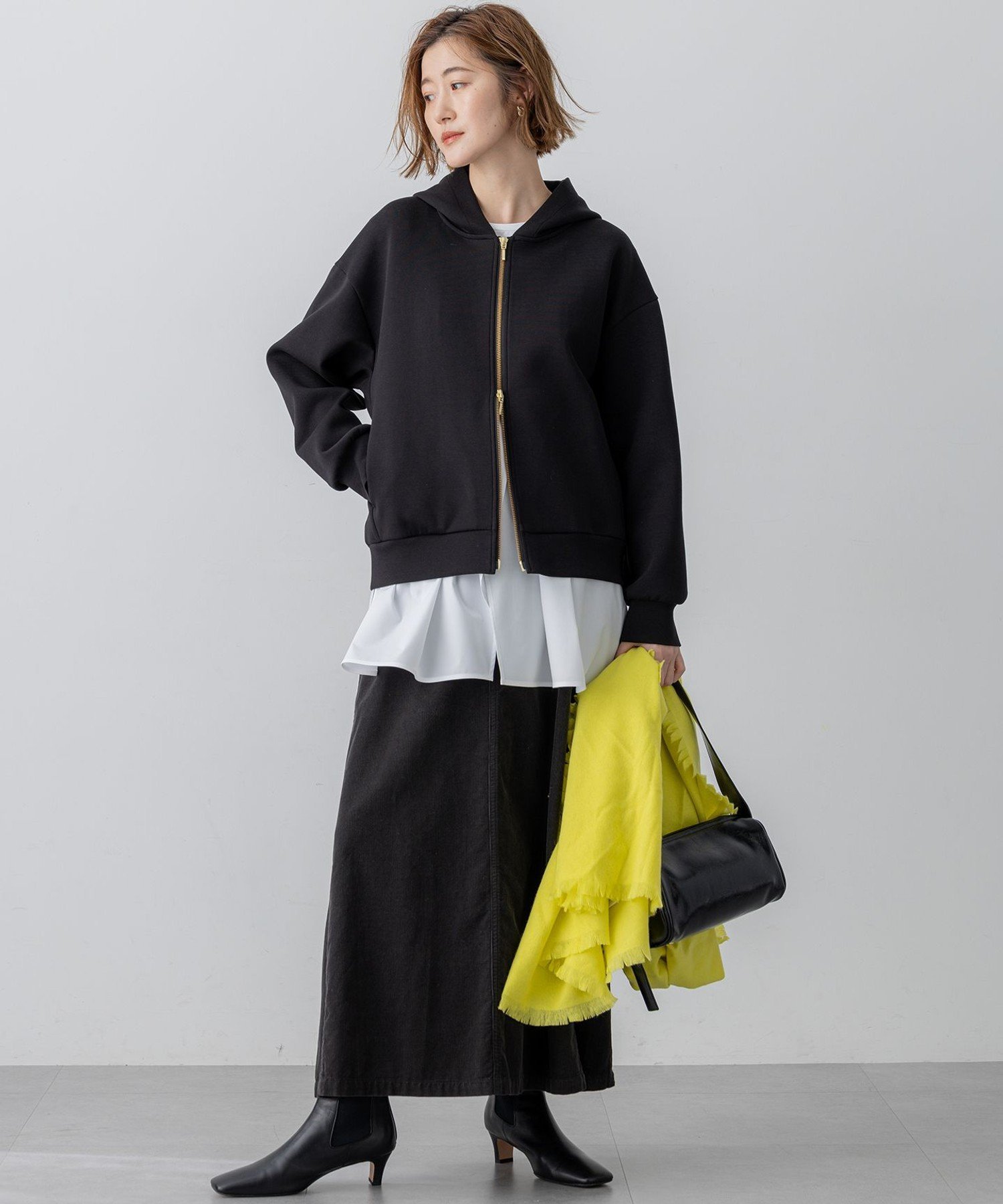 23区｜【洗える】コットンエアーダンボール コクーン フーディー