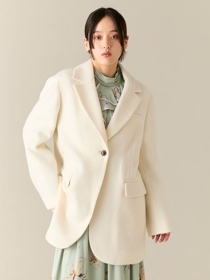 LILY BROWN｜ベルト付きシャギーオーバージャケット | Rakuten Fashion