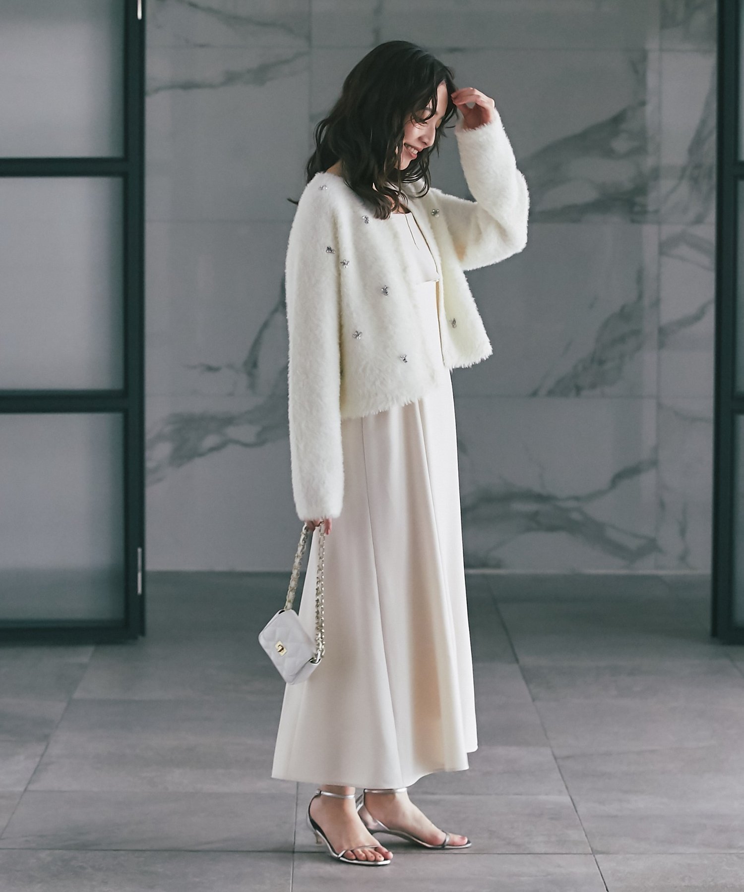 La boutique BonBon｜【今すぐお届け!】フェザーヤーンビジュー刺繍