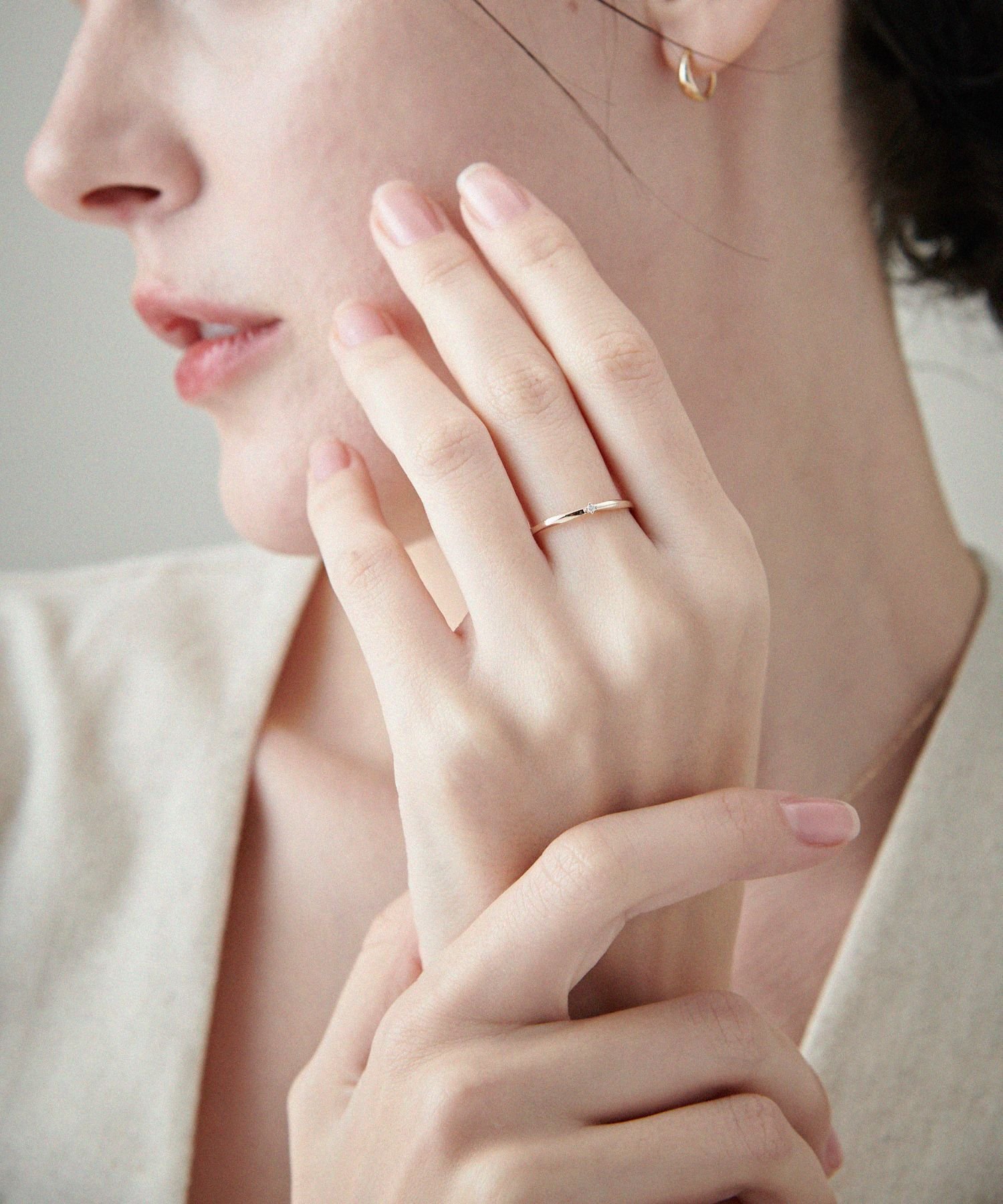 ete｜[レイヤード] K10YG ダイヤモンド リング | Rakuten Fashion(楽天