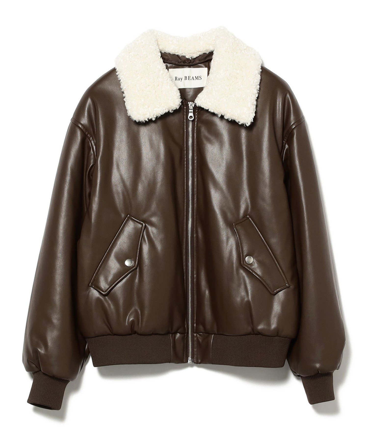 BEAMS WOMEN｜フェイクレザー ナカワタボマー ブルゾン | Rakuten