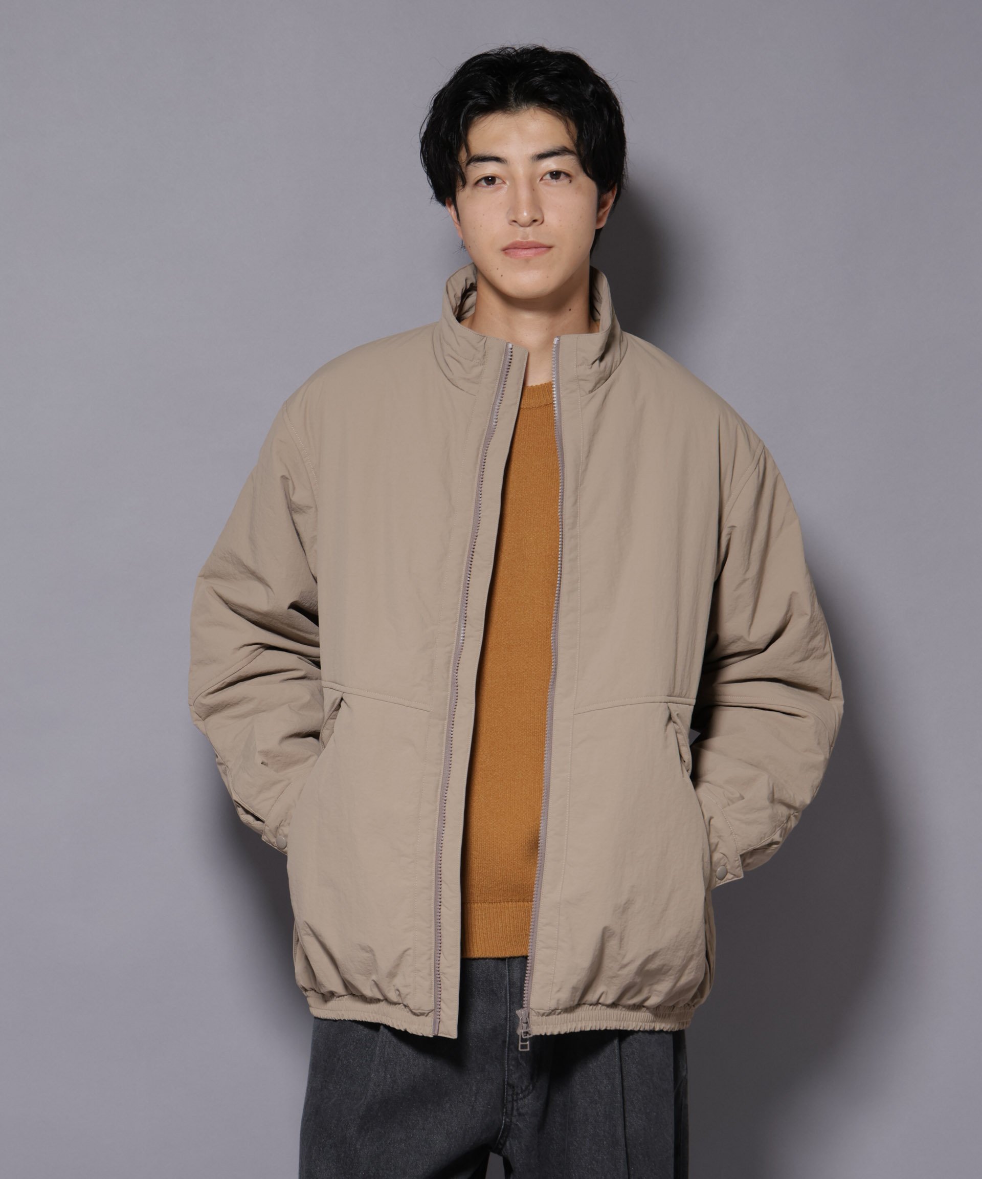 NANO universe｜THERMOLITE(R) スタンドZIPブルゾン | Rakuten Fashion