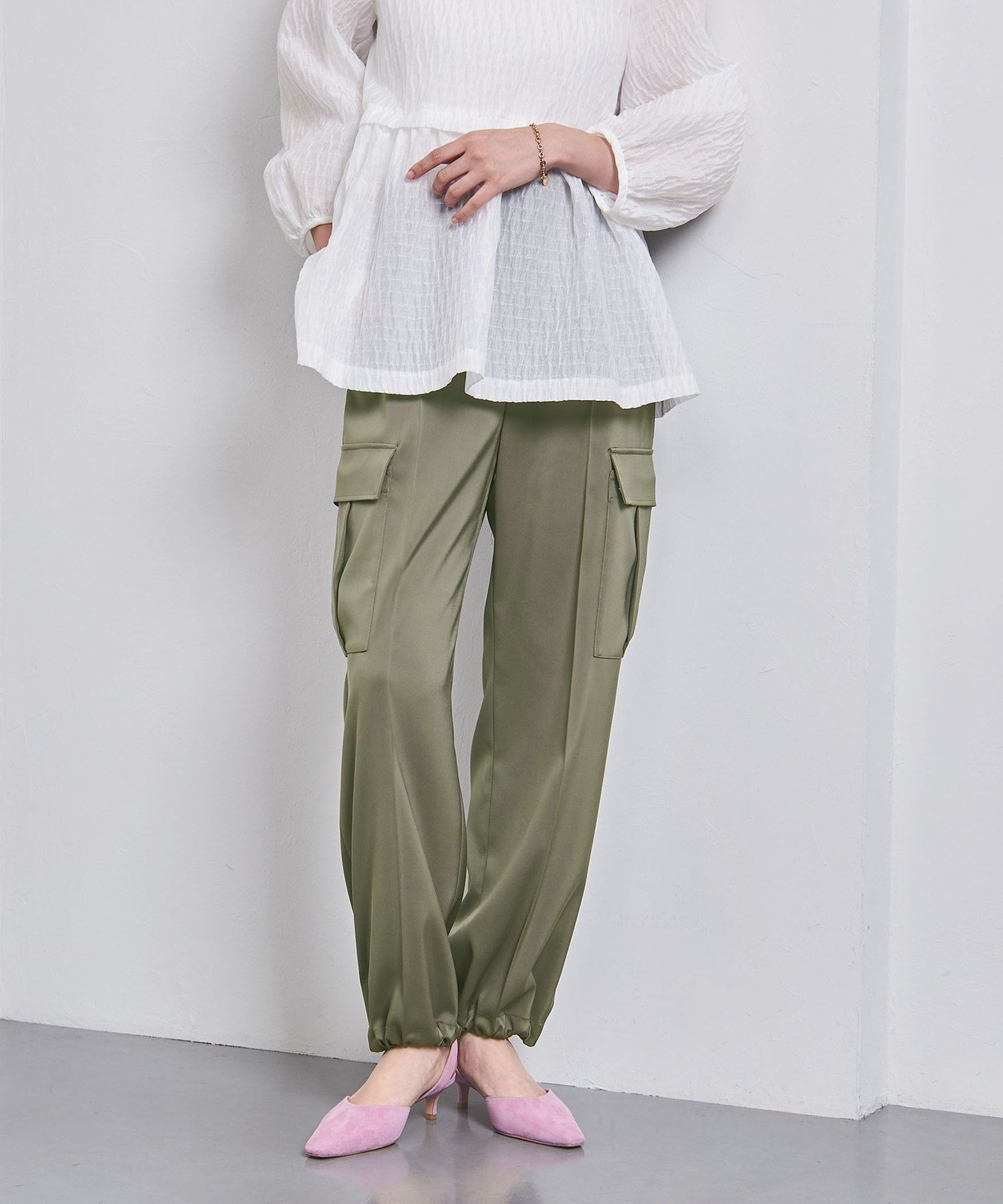 UNITED ARROWS LTD. OUTLET｜サテン サイドポケット パンツ | Rakuten