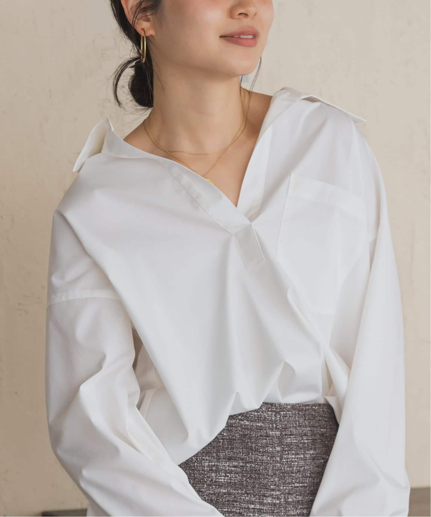 NOBLE｜イージーケアコットンスキッパーシャツ | Rakuten Fashion(楽天