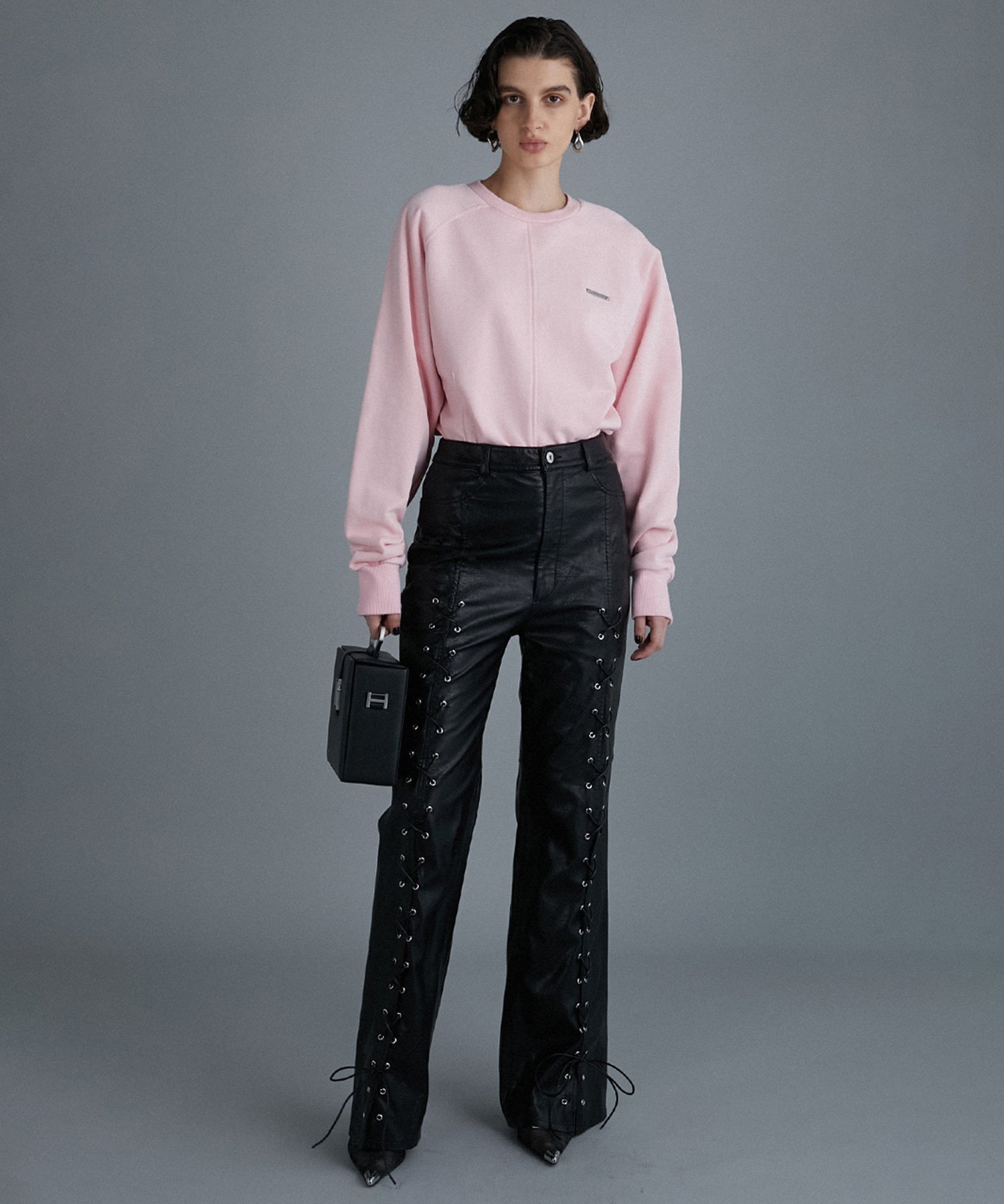 PRANK PROJECT｜レースアップヴィーガンレザーパンツ / Lace-Up Vegan