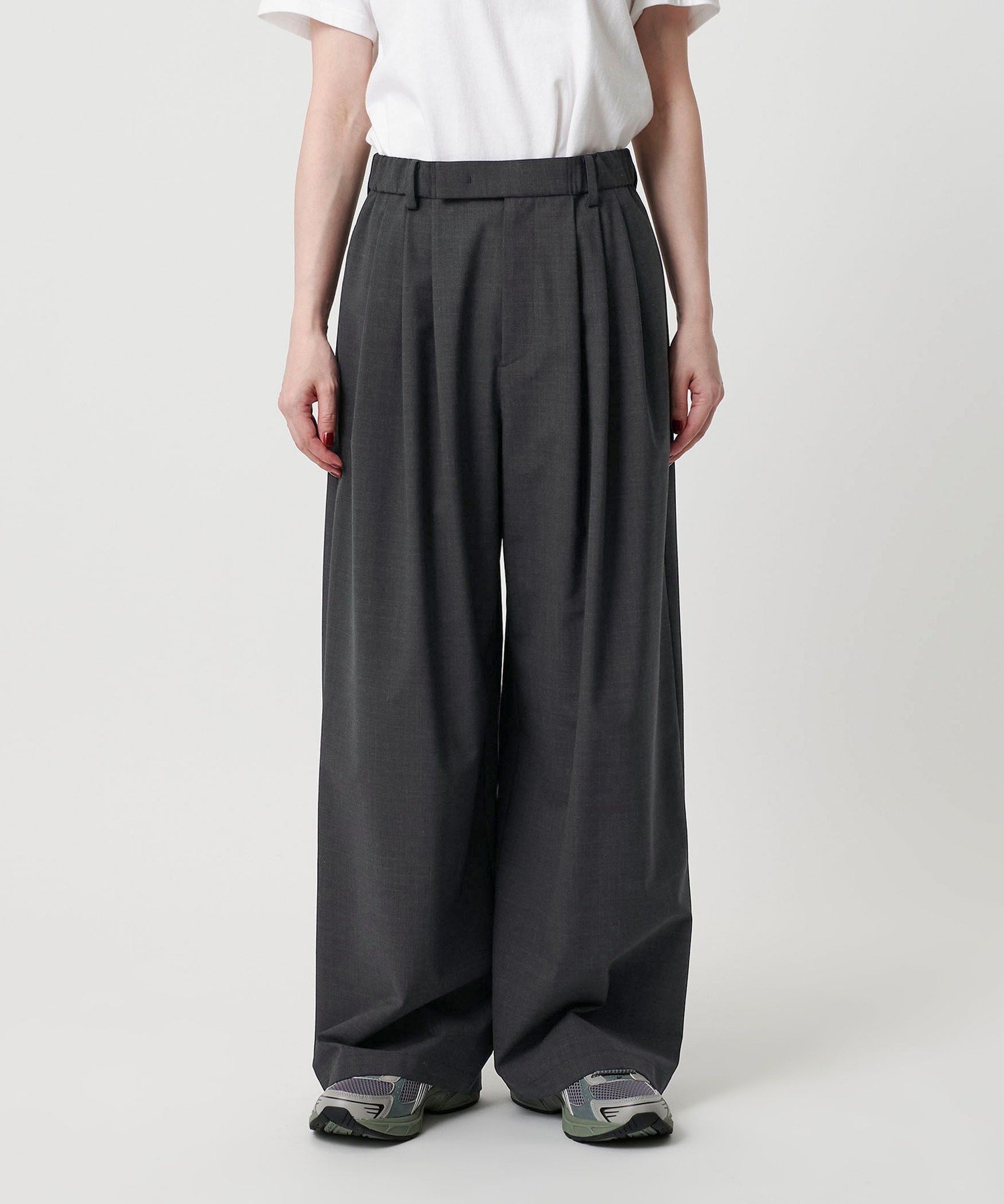 BEAUTY&YOUTH UNITED ARROWS｜毛ポリエステルブレンド ワイドタック