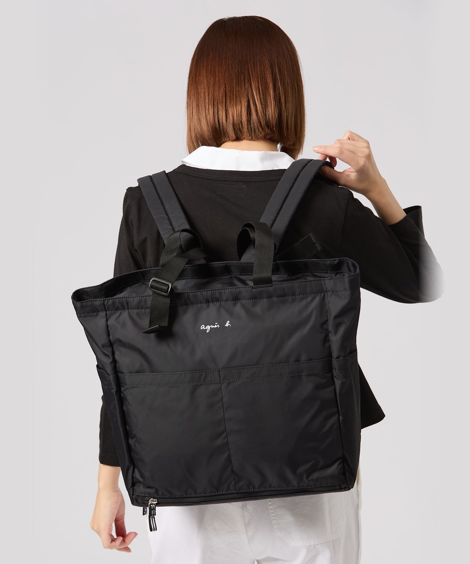 agnes b.｜ロゴ ペアレンツバッグ マザーズバッグ | Rakuten Fashion