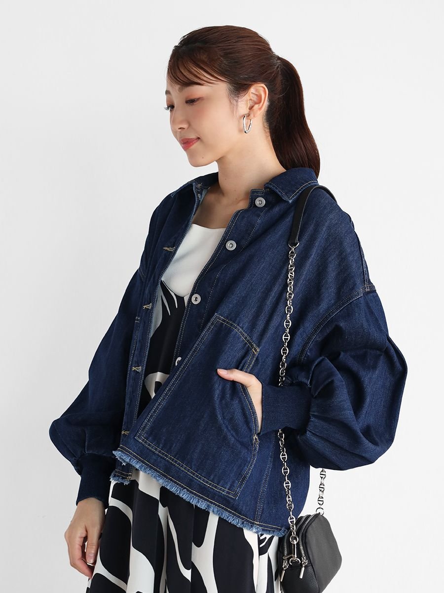 Vin｜ボリュームスリーブデニムジャケット | Rakuten Fashion(楽天