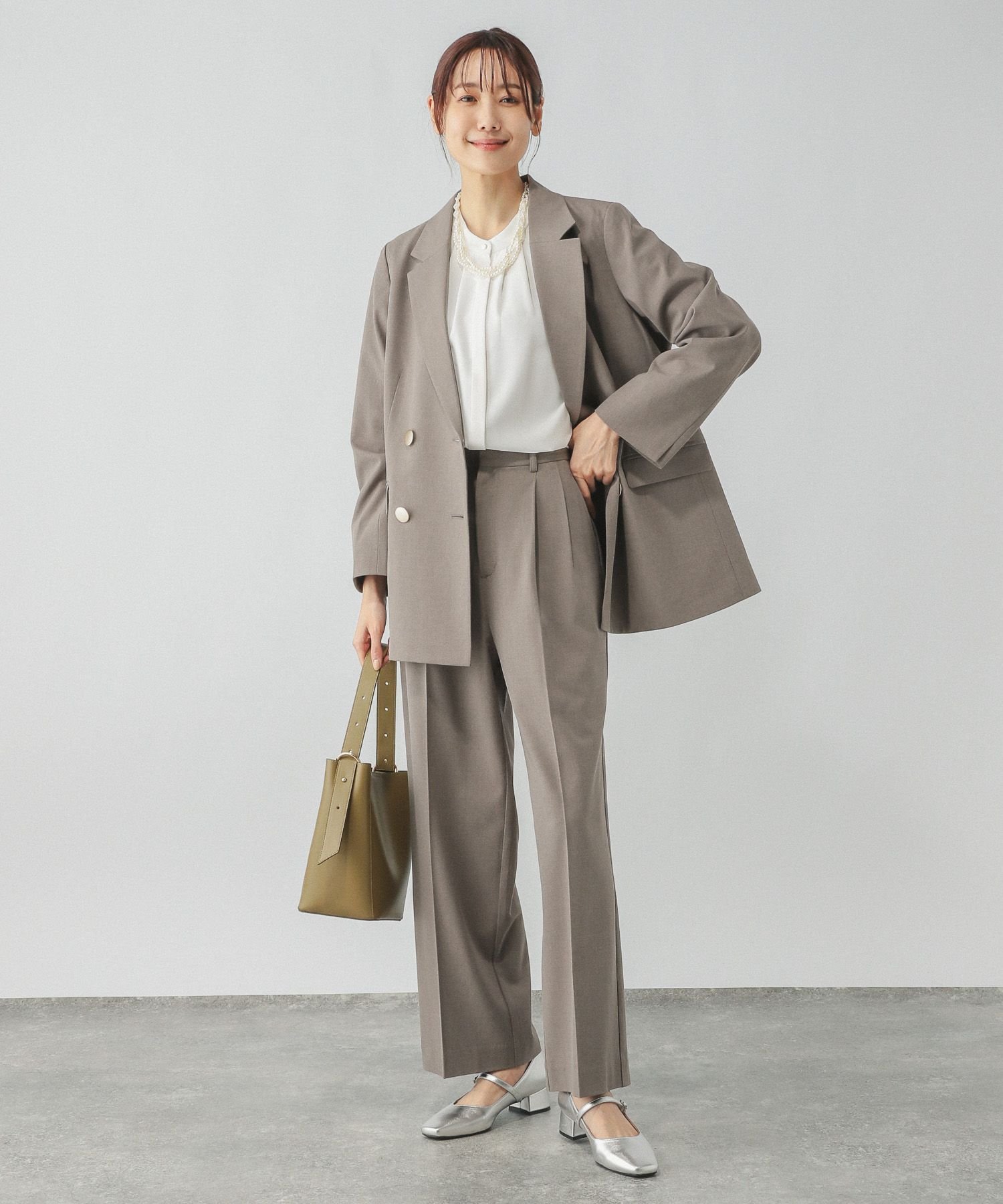 GLOBAL WORK｜ウツクシルエットダブルジャケット/133614 | Rakuten