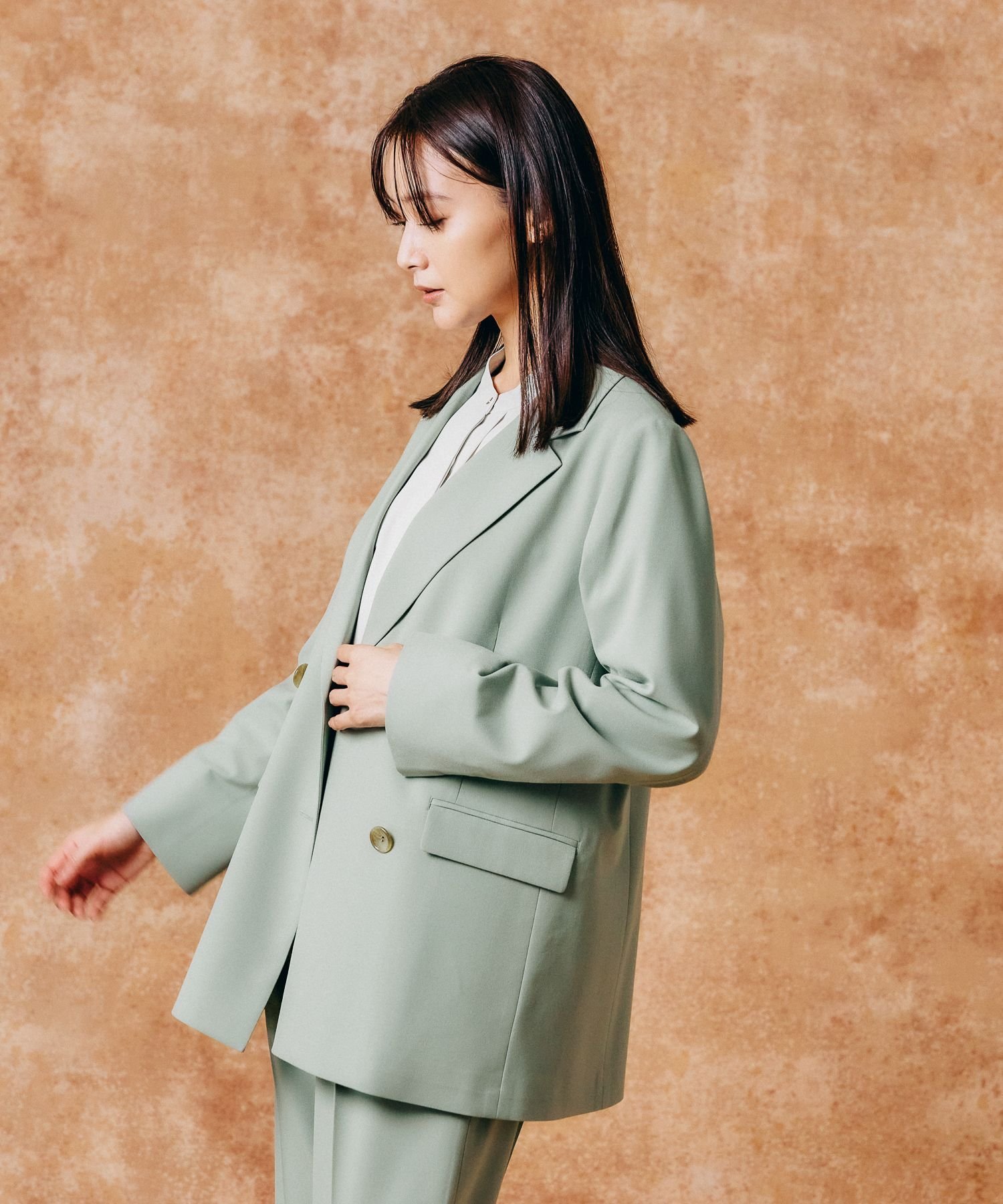 GLOBAL WORK｜ウツクシルエットダブルジャケット/133614 | Rakuten