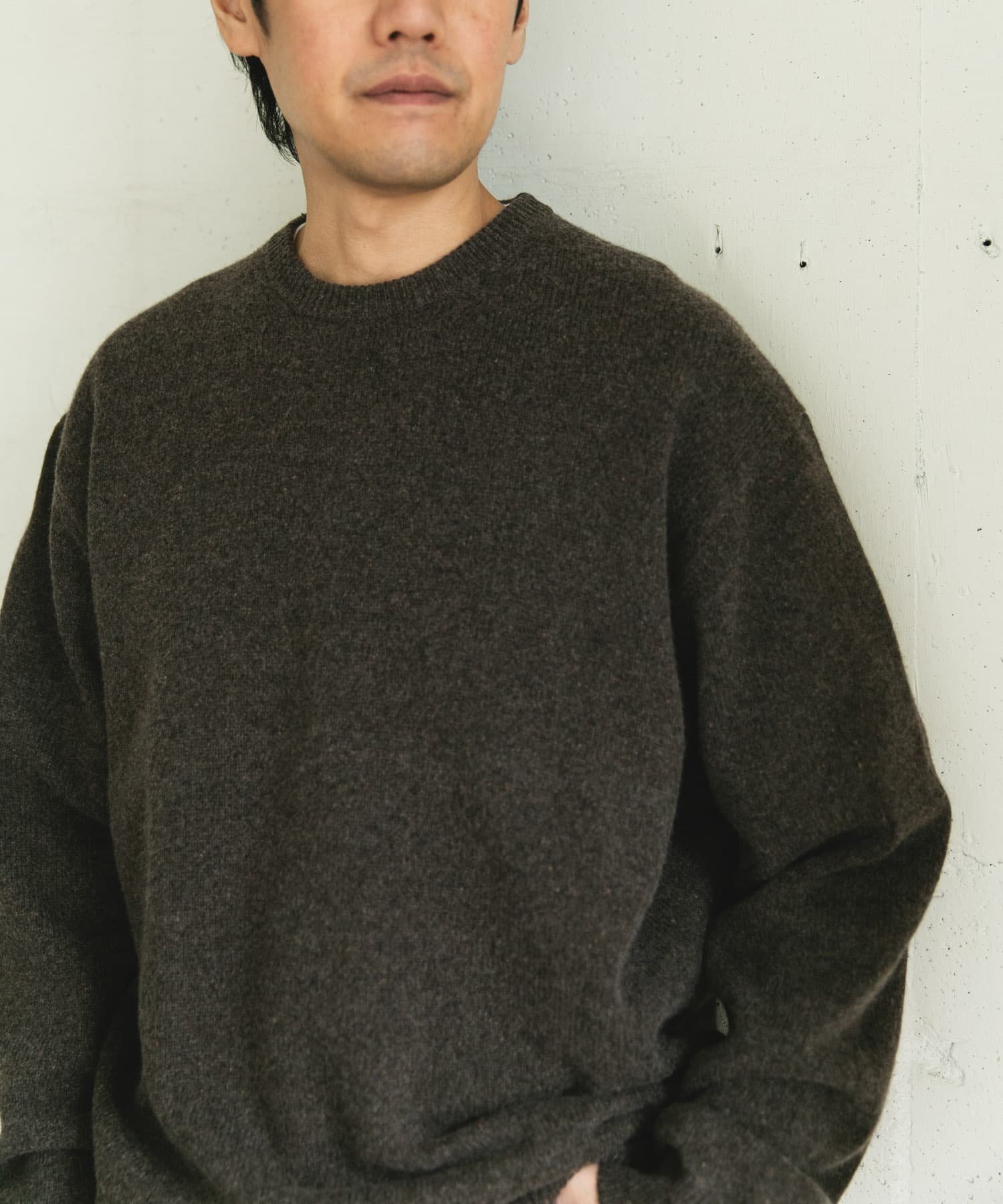 URBAN RESEARCH DOORS｜ハミルトンウールクルーネックニット | Rakuten