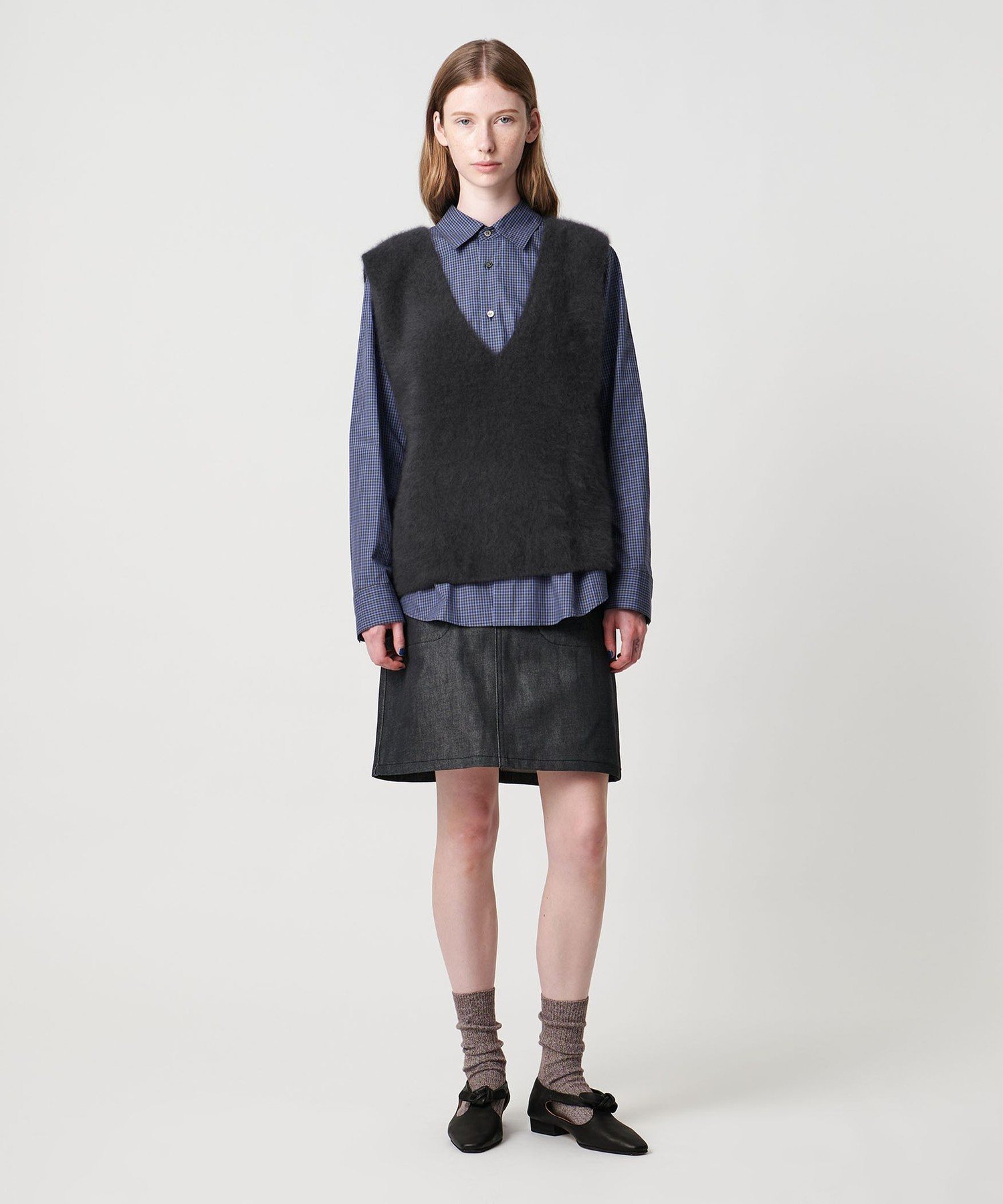 Steven Alan オーストラリアンウール ミックス ニットベスト Steven Alan＞オーストラリアンウール ミックス ニットベスト