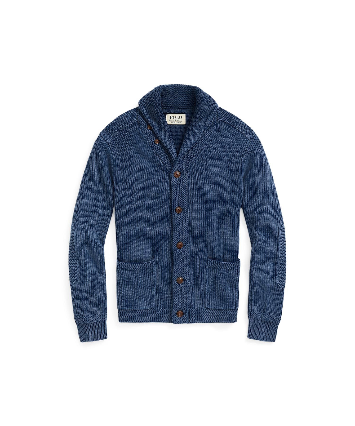 RALPH LAUREN｜コットン ショールカラー カーディガン | Rakuten