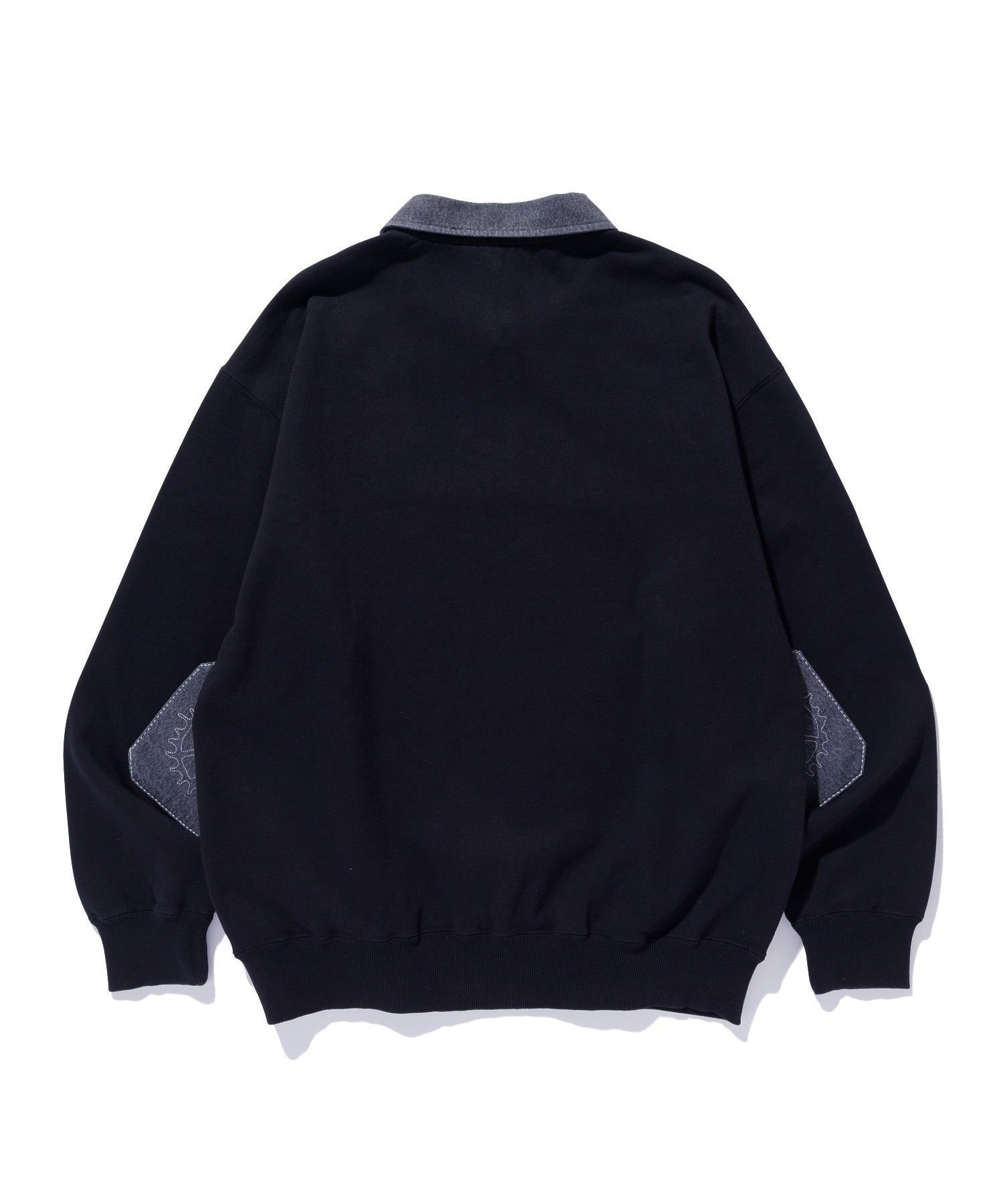 XLARGE｜DENIM COLLAR HALF ZIP SWEATSHIRT | Rakuten Fashion(楽天