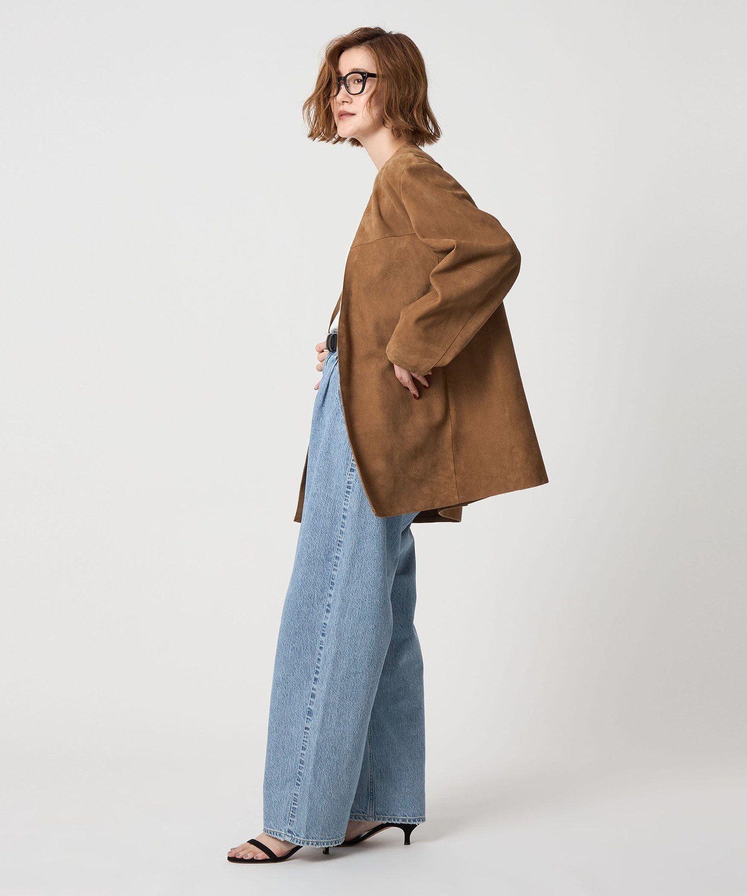 【別注】<upper hights for conte> デニムパンツUN 23 別注】＜upper hights for conte＞タックデニムパンツ UN