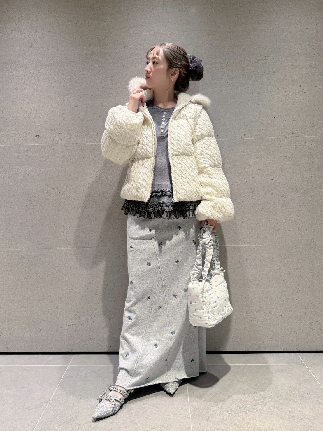 FURFUR｜裾フリルジャージートップス | Rakuten Fashion(楽天