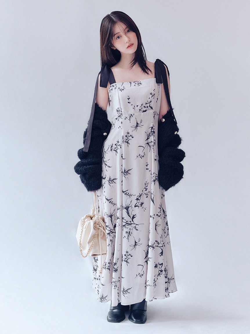 FRAY I.D｜【限定カラー・00サイズ】リボンディテールフローラル