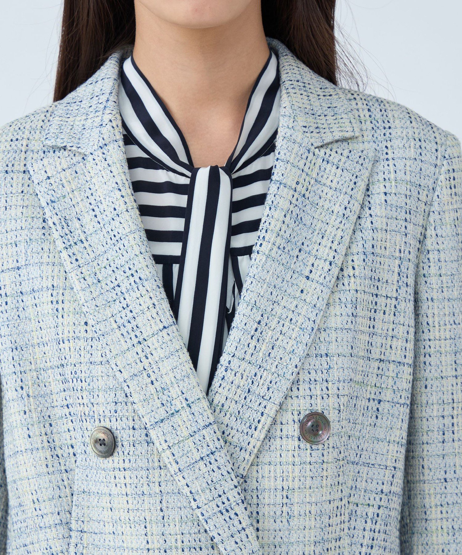 TOMORROWLAND｜ファンシーテープ ダブルブレストジャケット | Rakuten