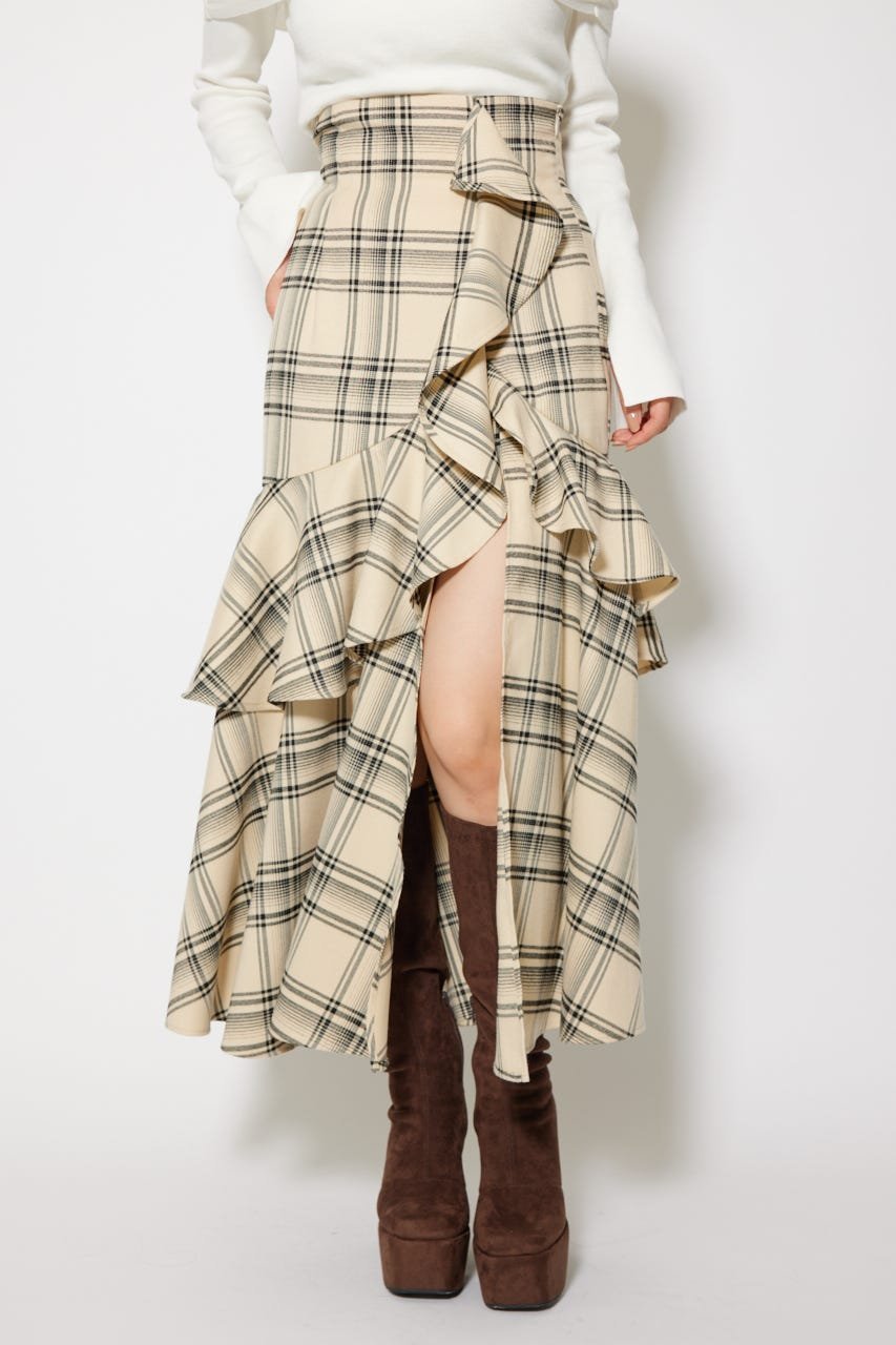 rienda｜フリルスリットハイウエストスコートショートパンツ | Rakuten