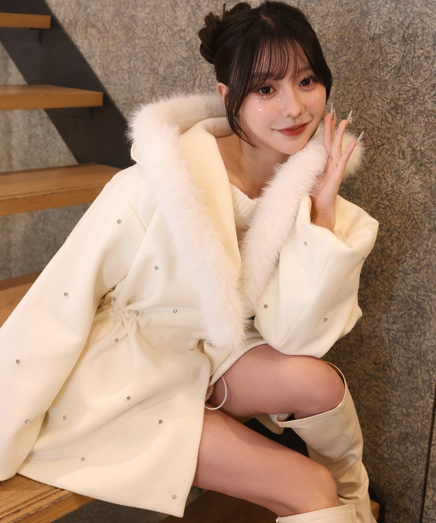 one after another NICE CLAUP｜フードフェイクファービジューミドル