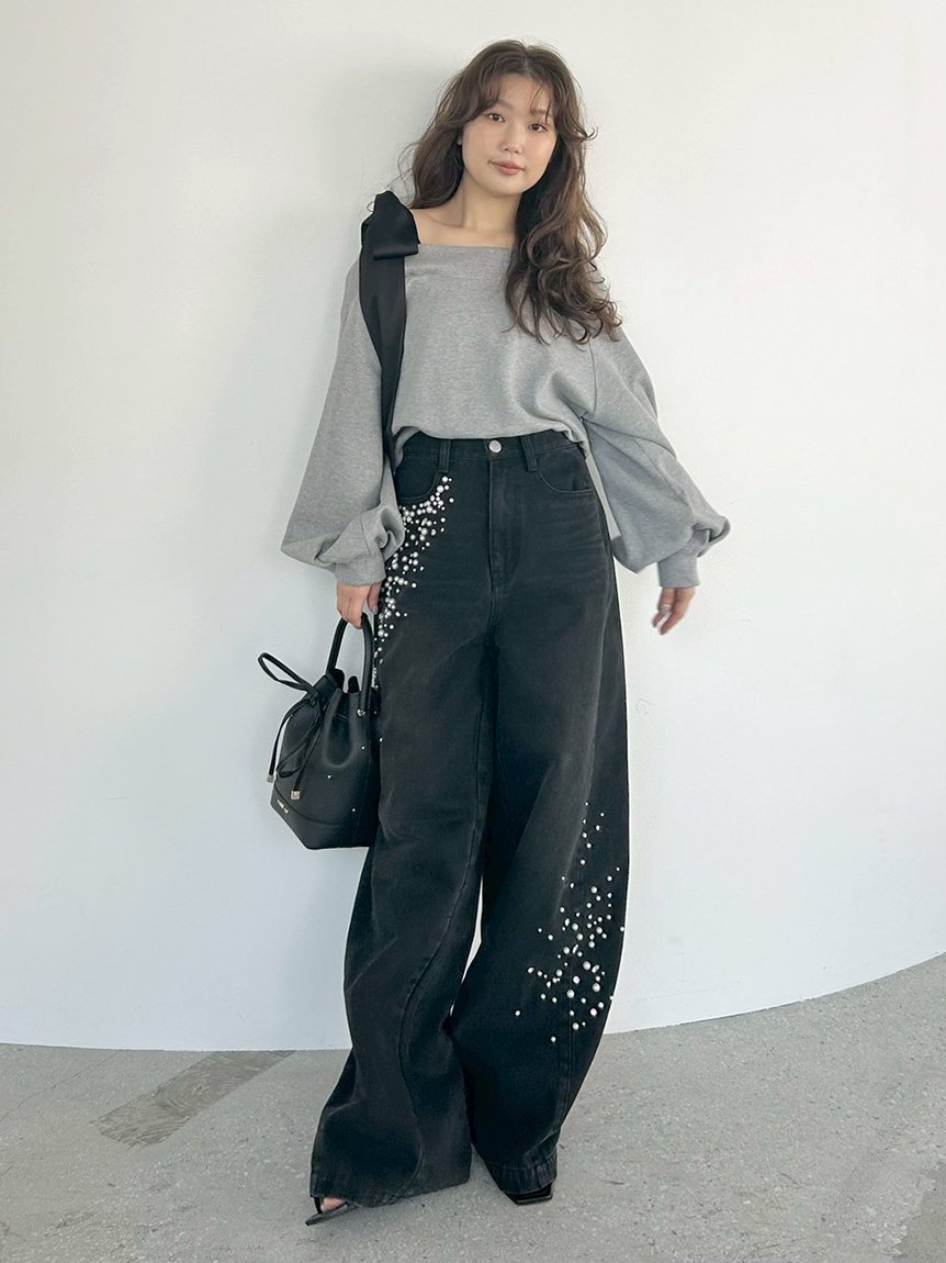 FRAY I.D｜ビッグリボンワンショルカットソー | Rakuten Fashion(楽天