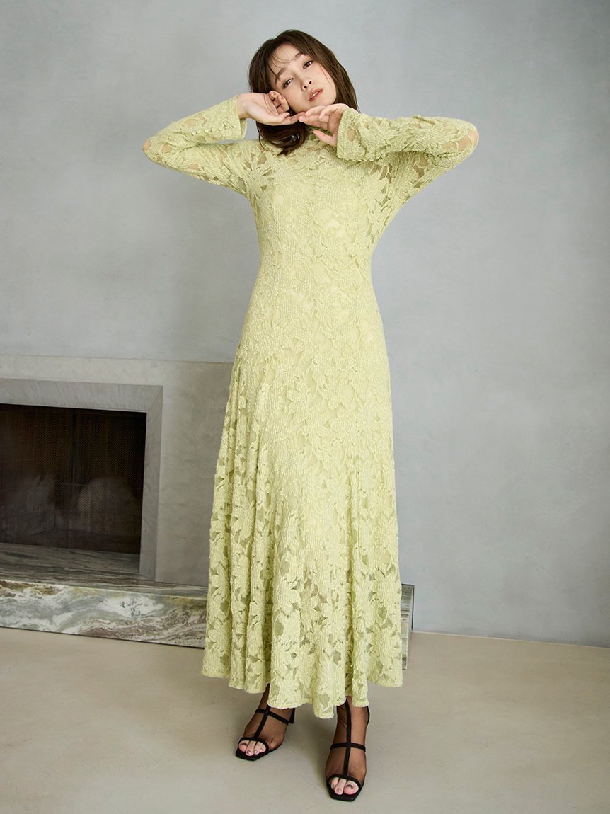 FRAY I.D｜フラワーストレッチレースワンピース | Rakuten Fashion