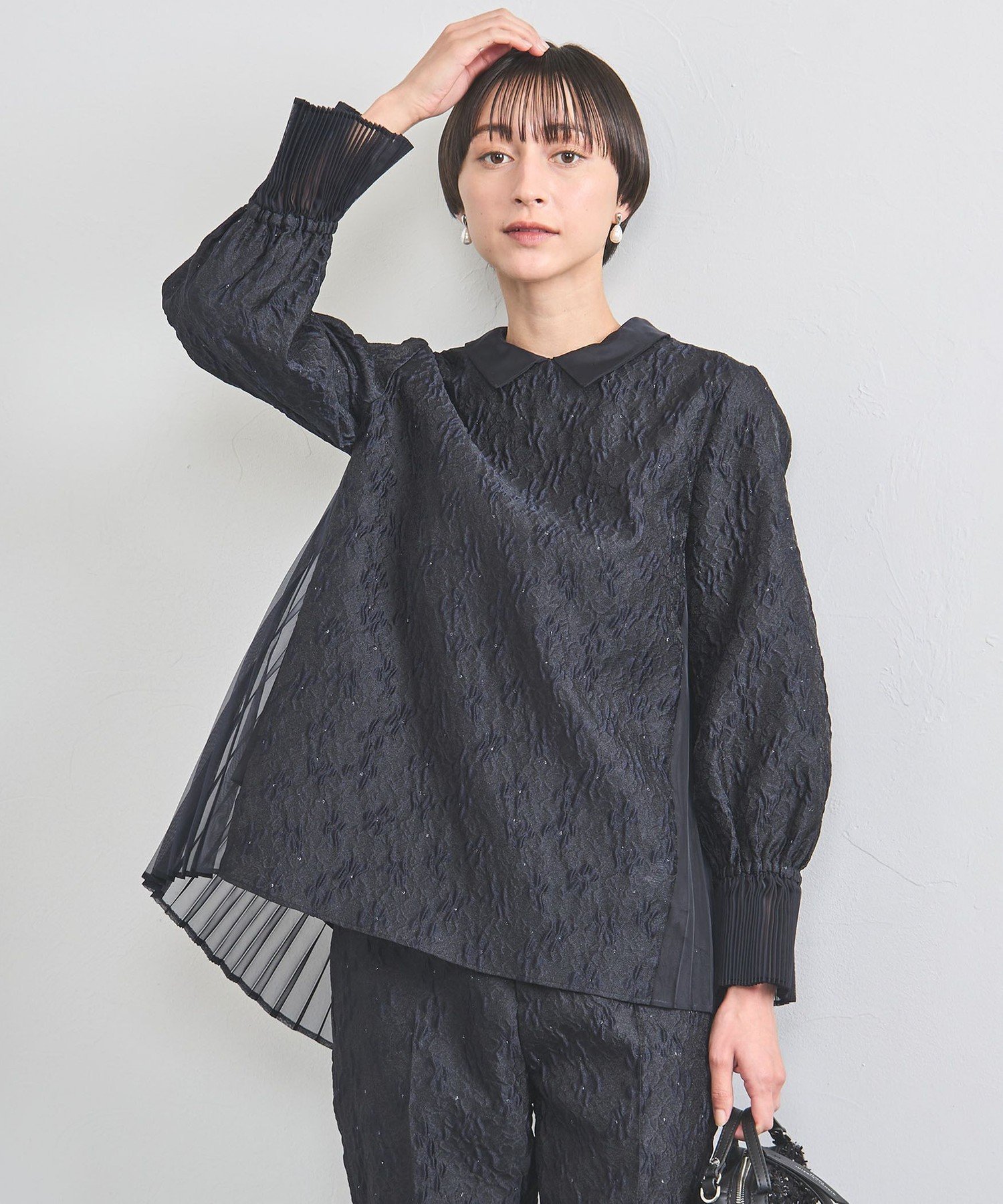 UNITED ARROWS LTD. OUTLET｜ツートーン ジャガード ブラウス