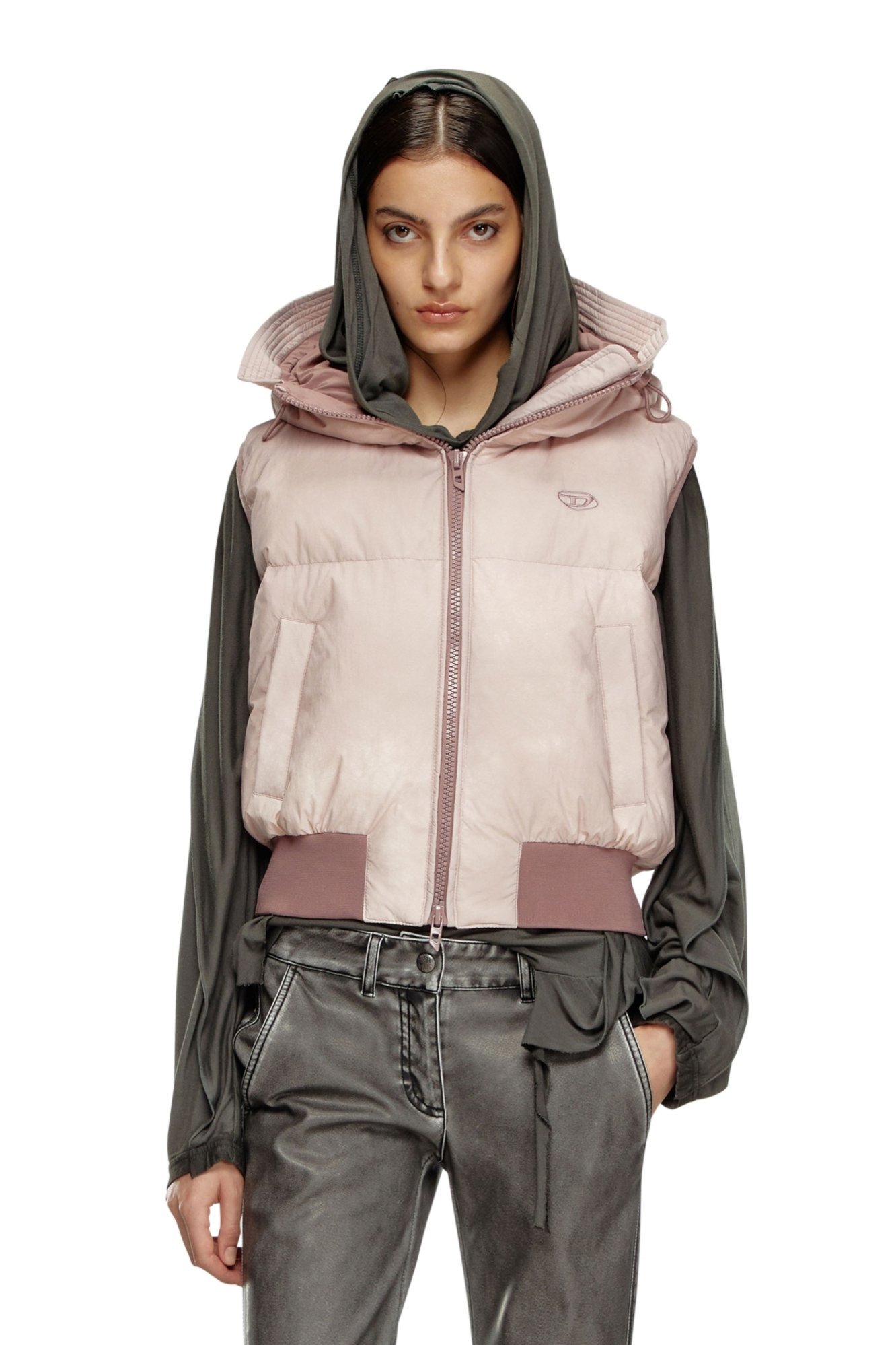 DIESEL｜レディース ダウンベスト フーディー | Rakuten Fashion(楽天