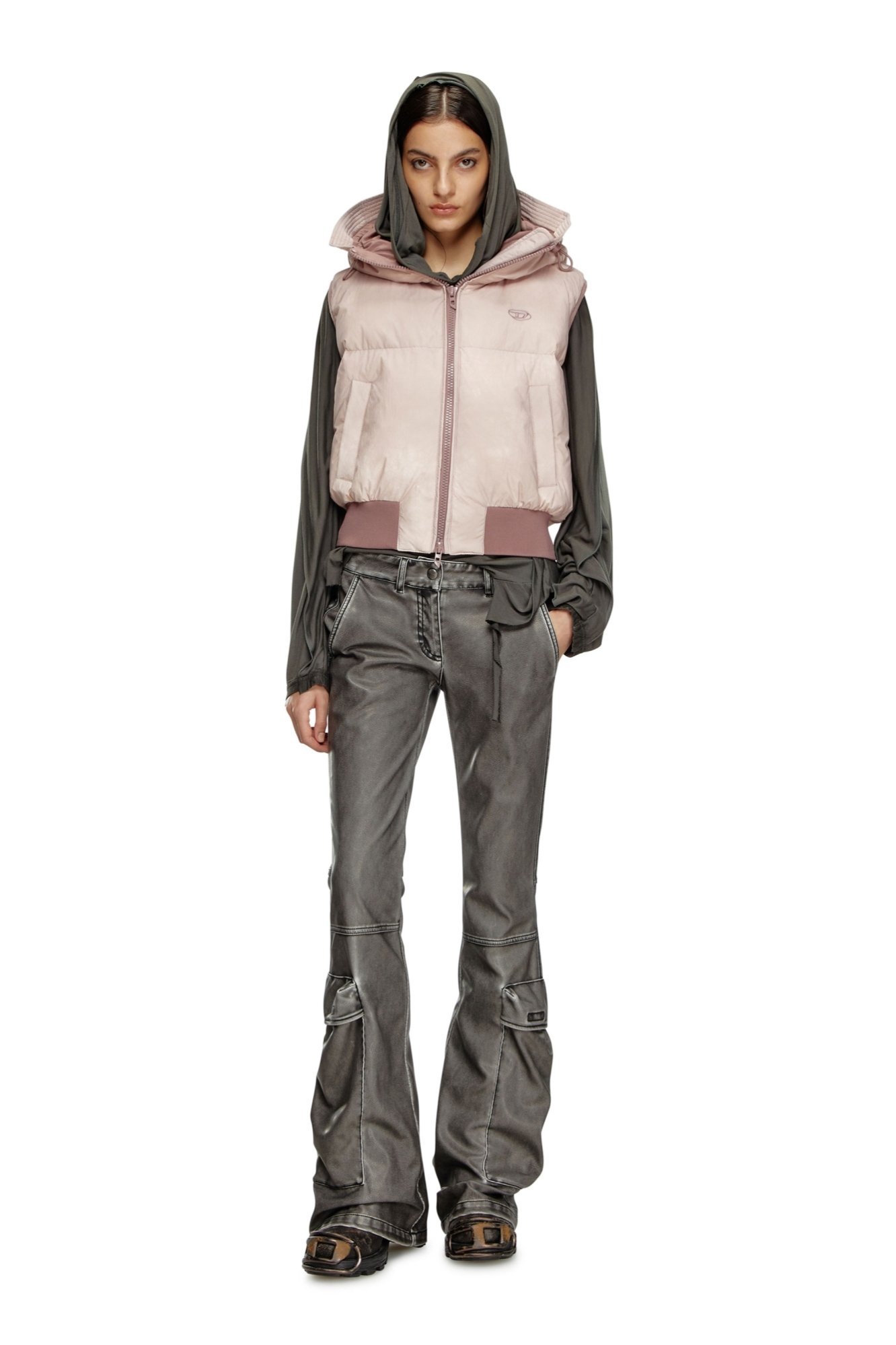 DIESEL｜レディース ダウンベスト フーディー | Rakuten Fashion(楽天