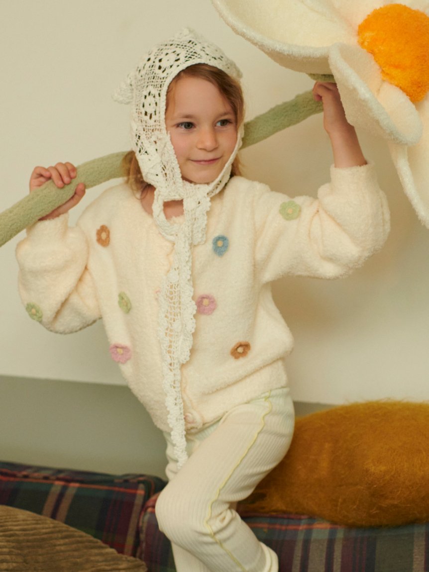 gelato pique｜【KIDS】ベビモコフラワーカーディガン | Rakuten