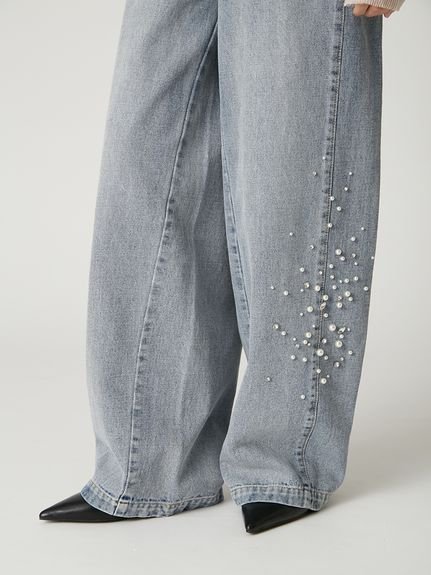 FRAY I.D｜ハイウエストビジューデニム | Rakuten Fashion(楽天