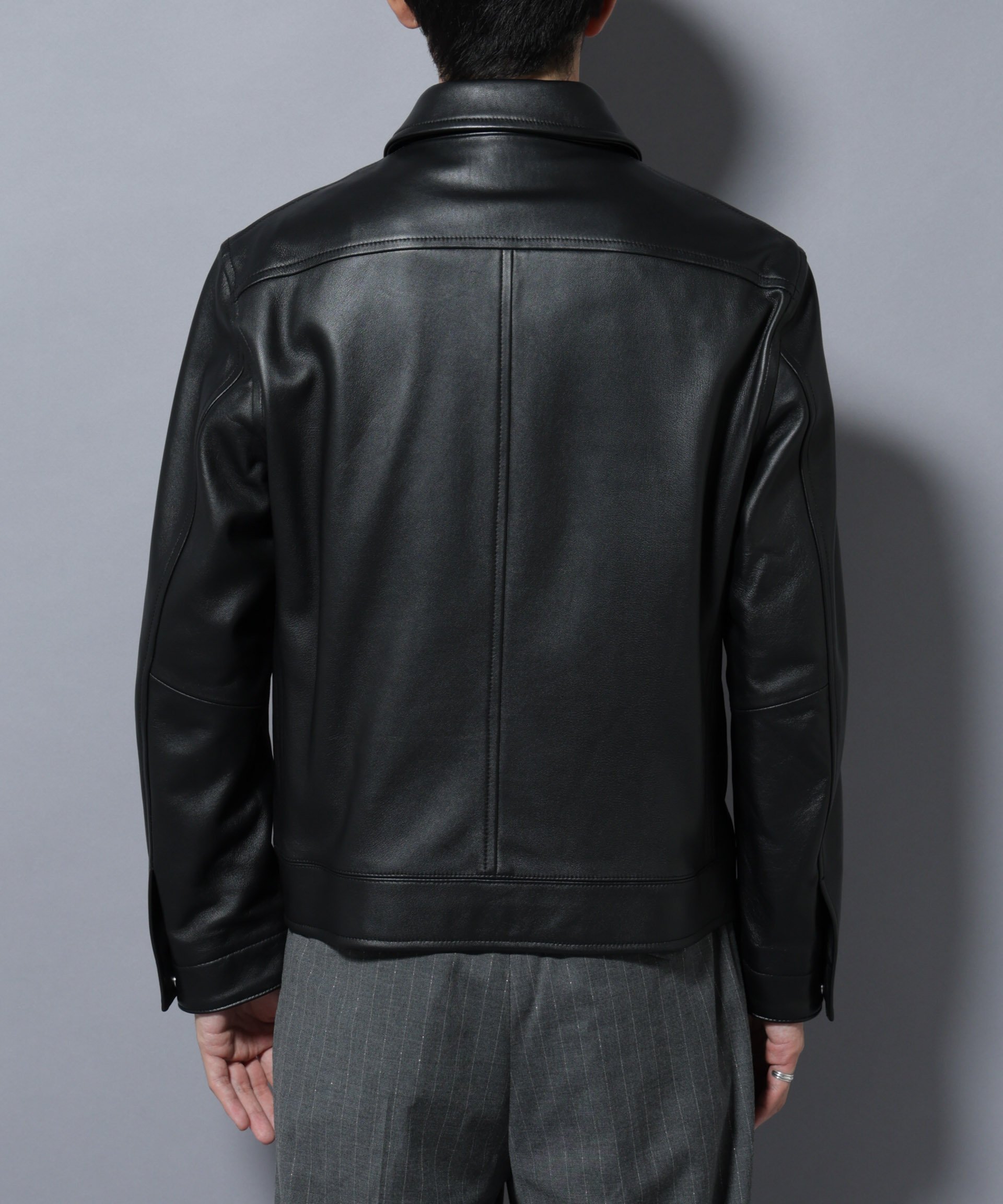 NANO universe｜ラムナッパレザーライダースジャケット | Rakuten