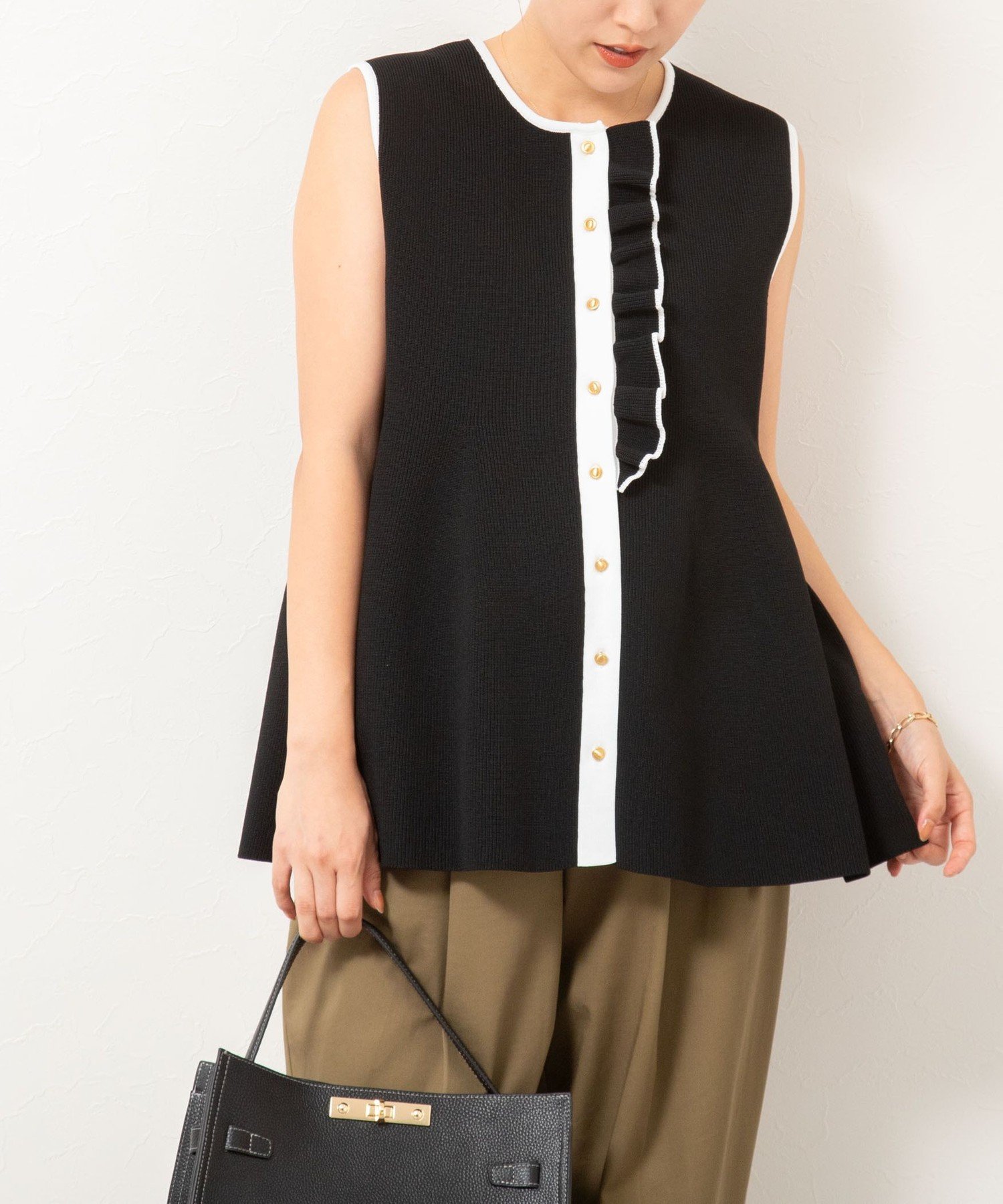 NOLLEY'S｜【追加】《手洗い可能》フリル付きペプラムベスト | Rakuten