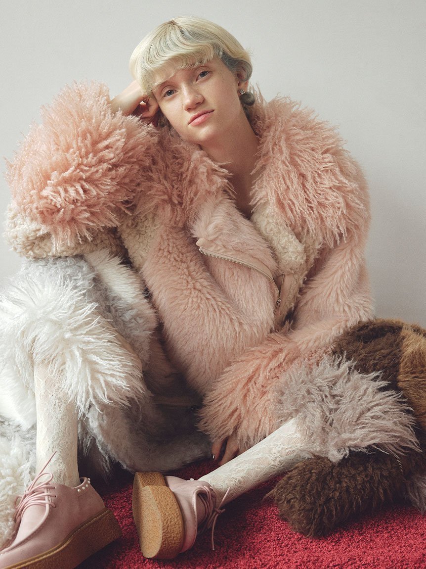 FURFUR｜エコファーライダースジャケット | Rakuten Fashion(楽天